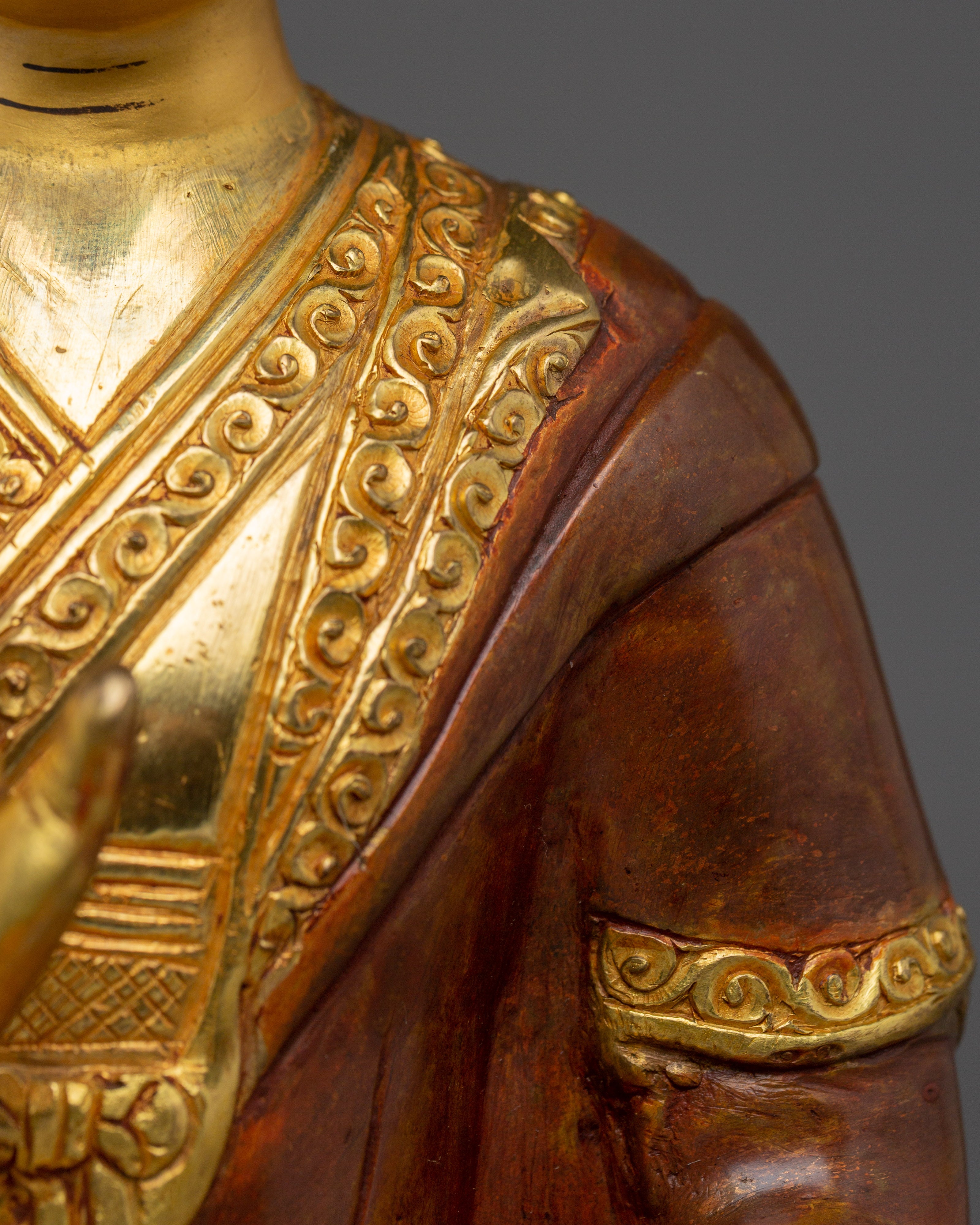 Handmade Tsongkhapa Statue Set with Disciples