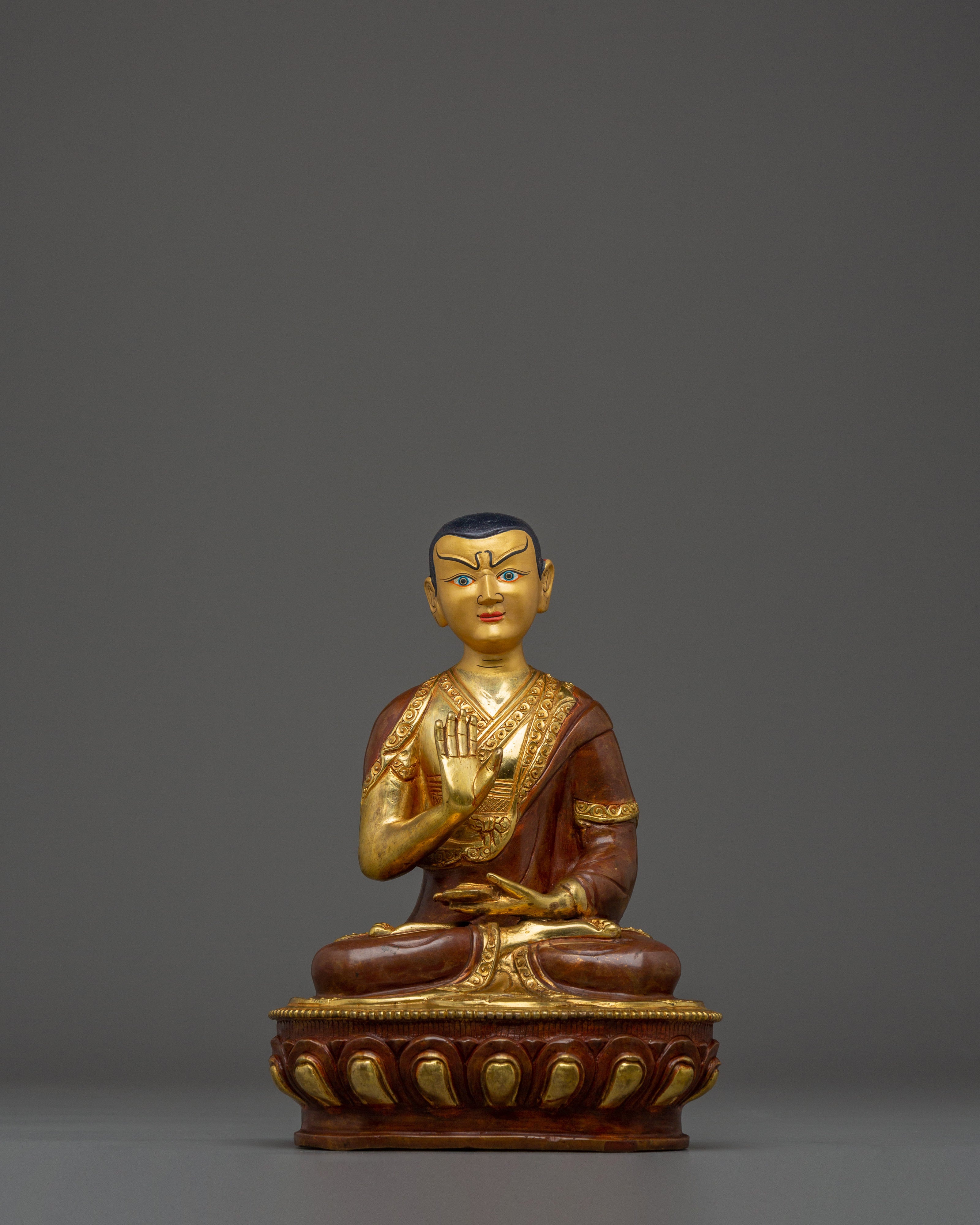 Handmade Tsongkhapa Statue Set with Disciples