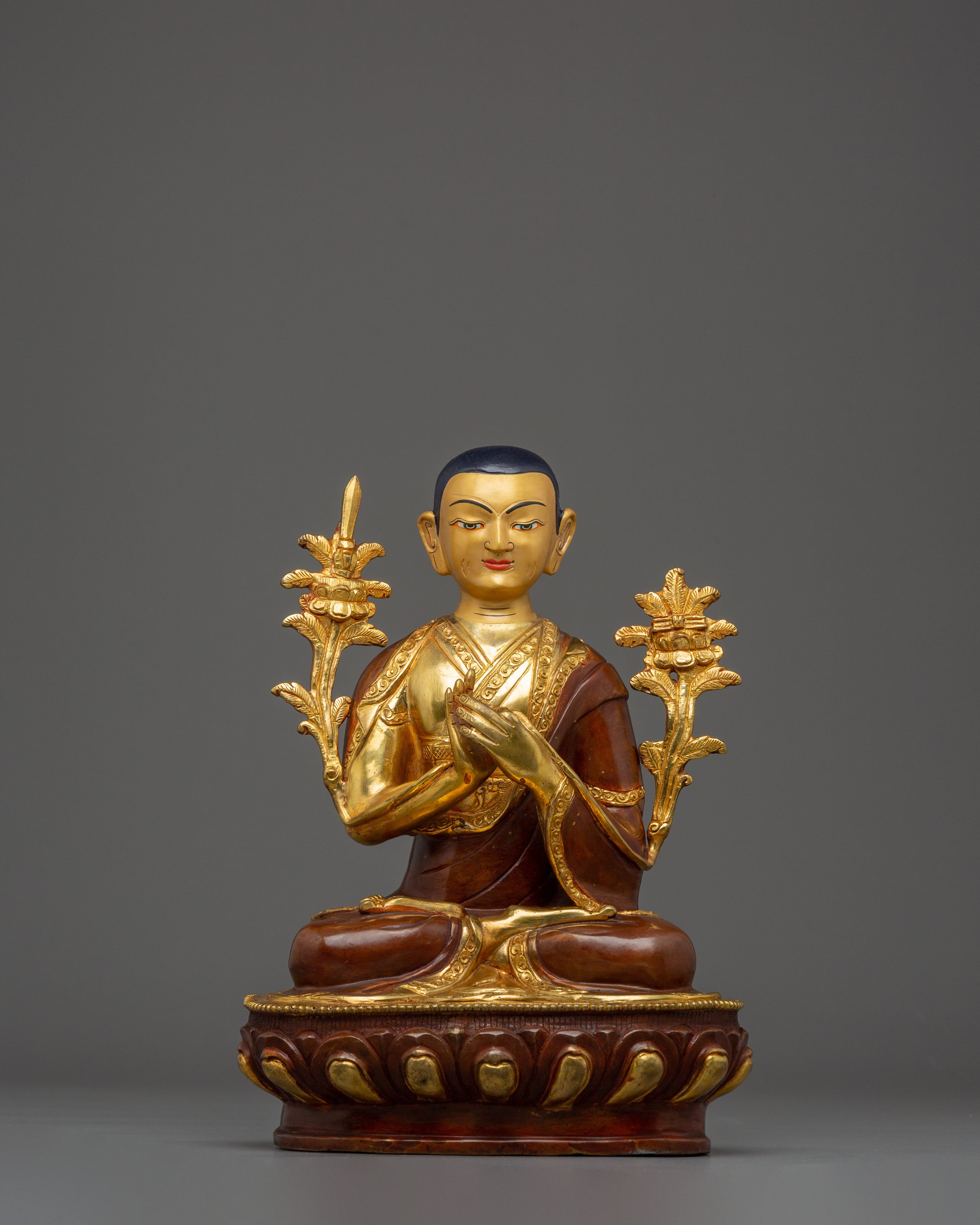 Handmade Tsongkhapa Statue Set with Disciples