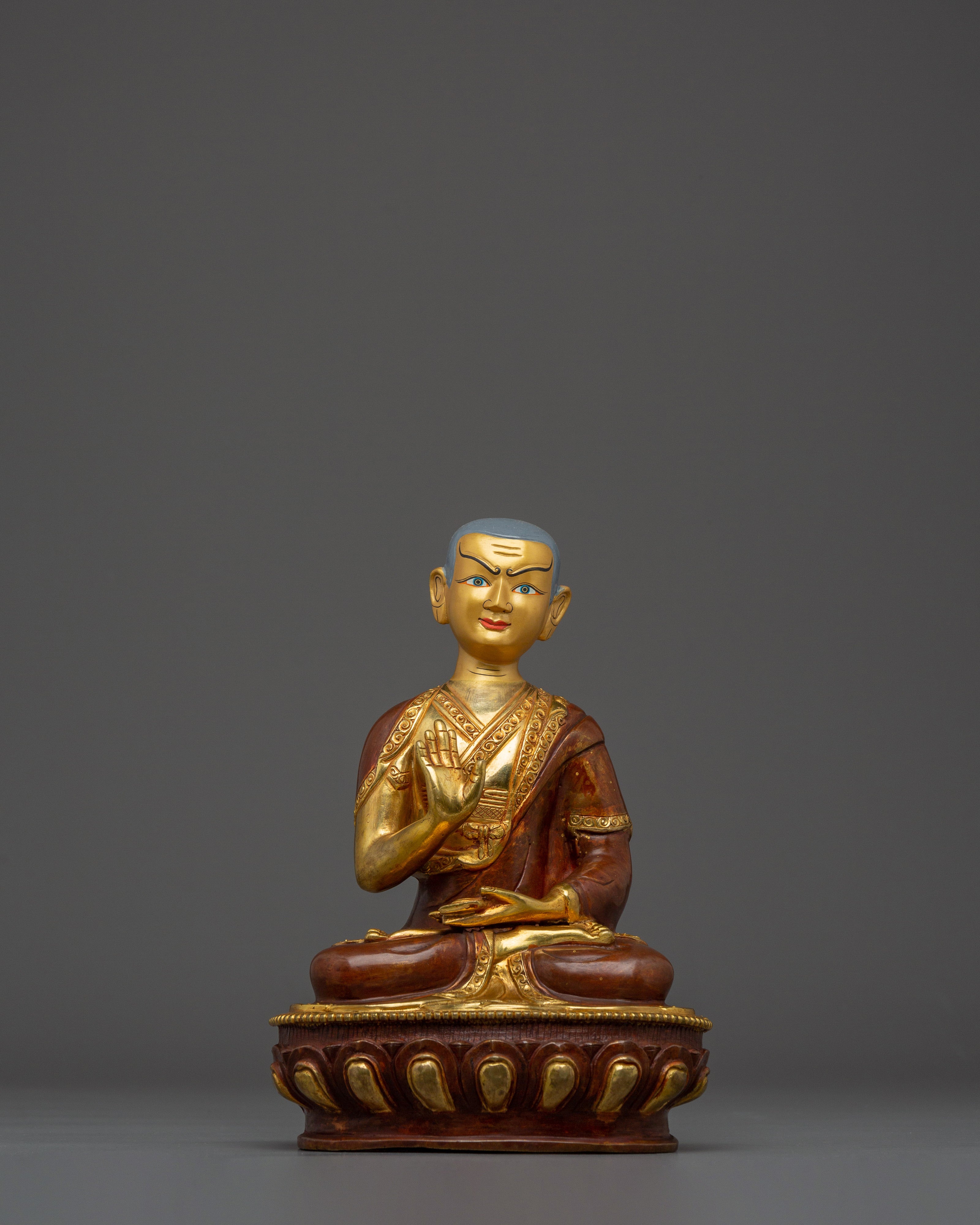 Handmade Tsongkhapa Statue Set with Disciples