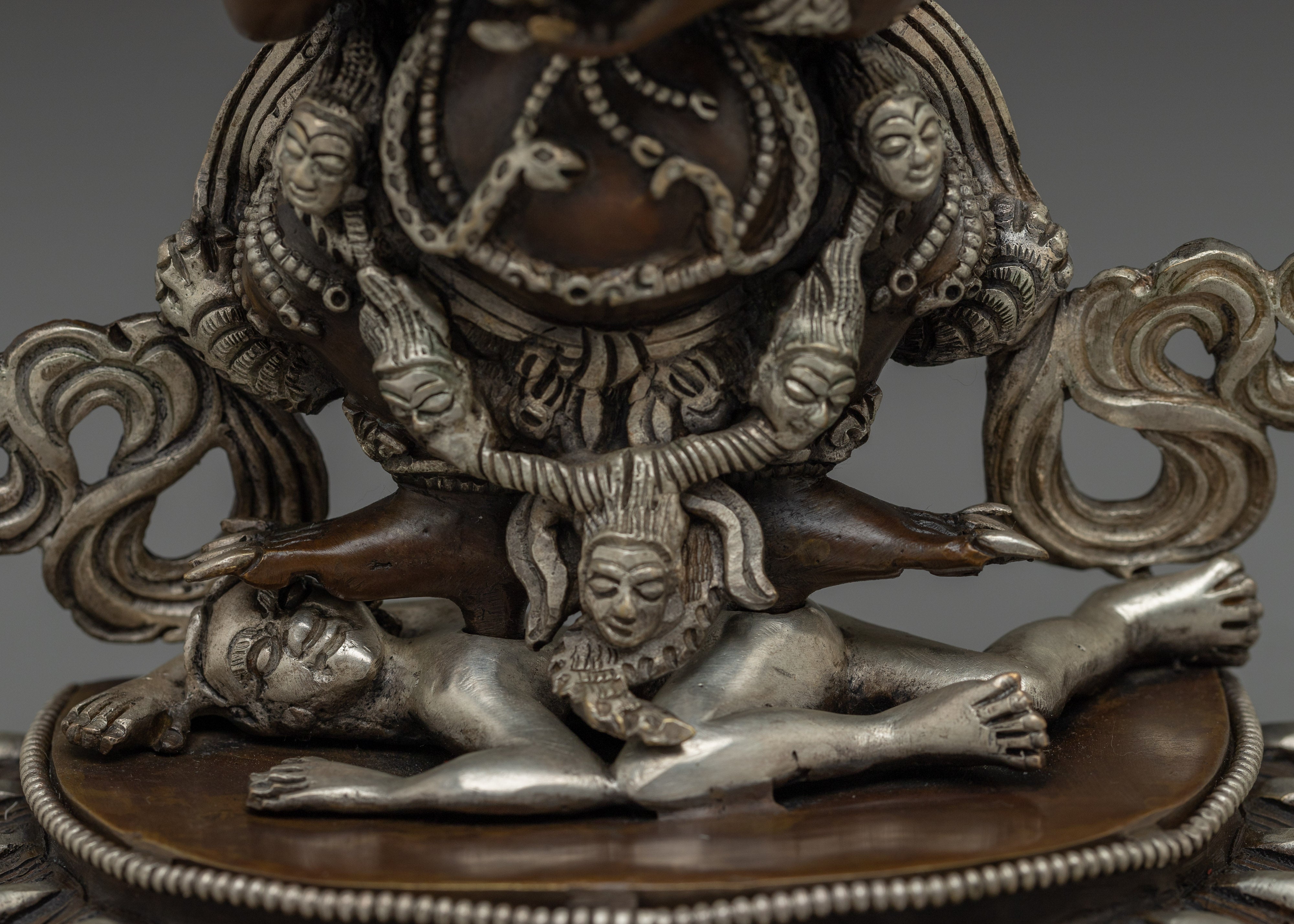 Sakya Mahakala Statue: Protector Mahakala
