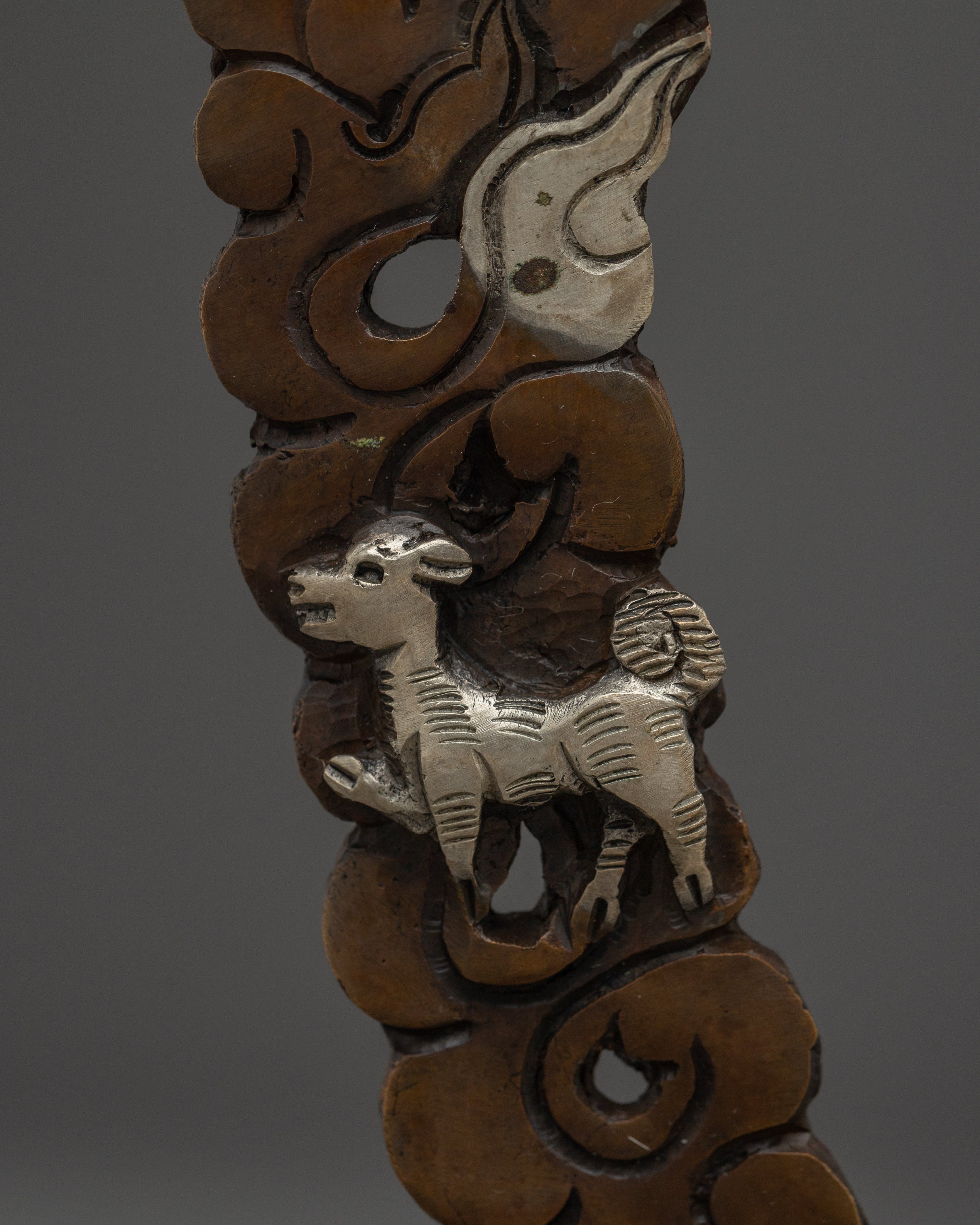 Sakya Mahakala Statue: Protector Mahakala