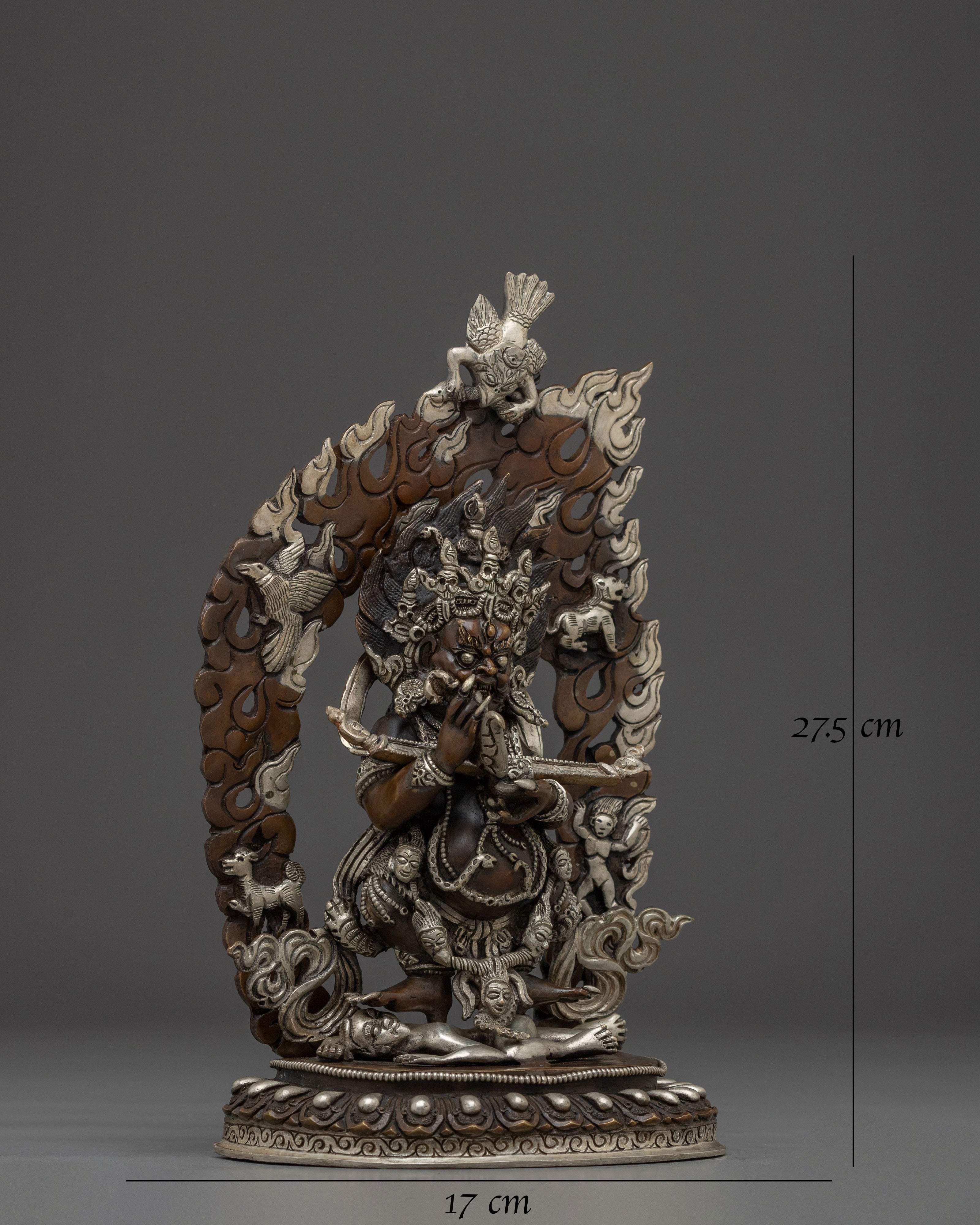 Sakya Mahakala Statue: Protector Mahakala