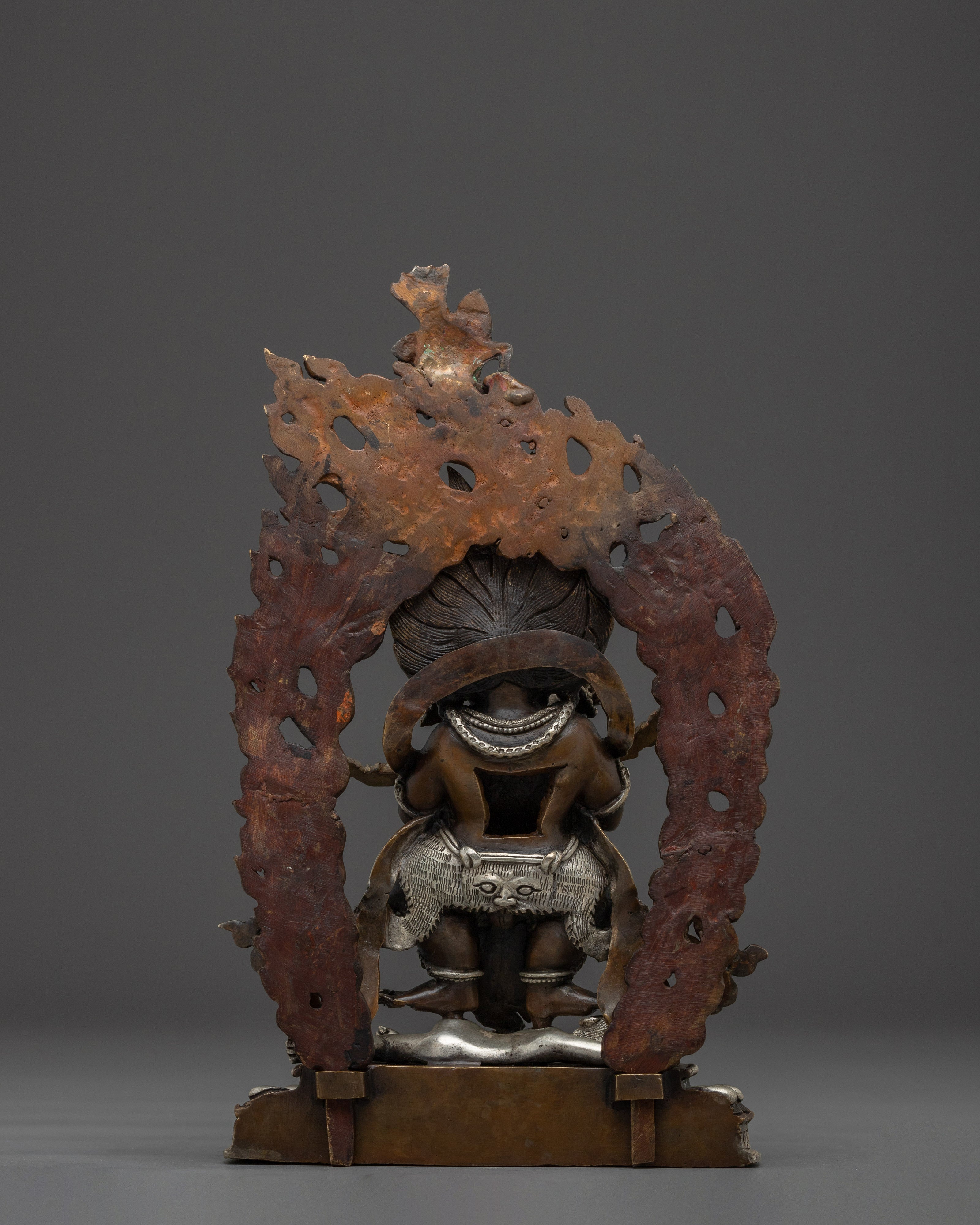 Sakya Mahakala Statue: Protector Mahakala