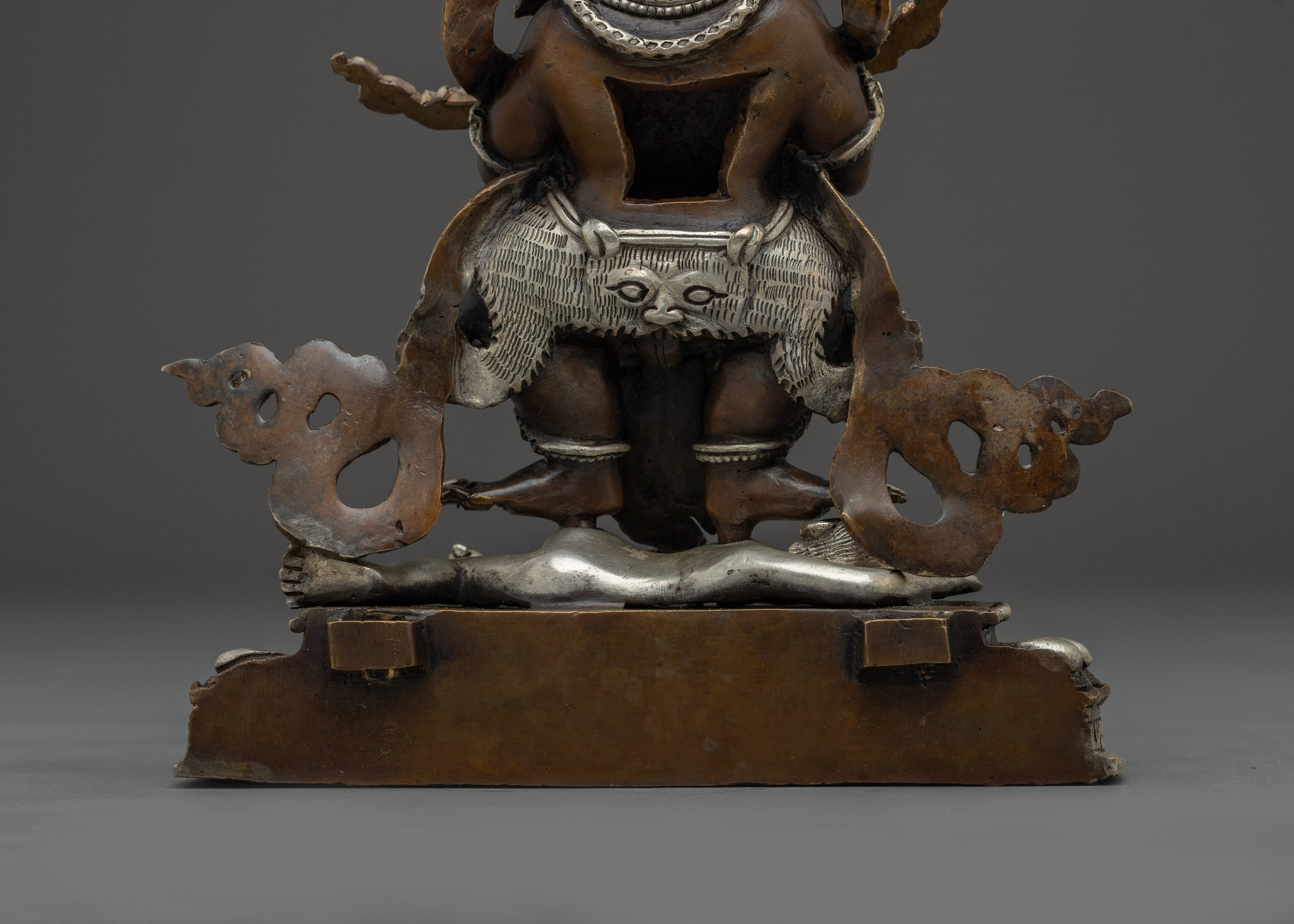 Sakya Mahakala Statue: Protector Mahakala