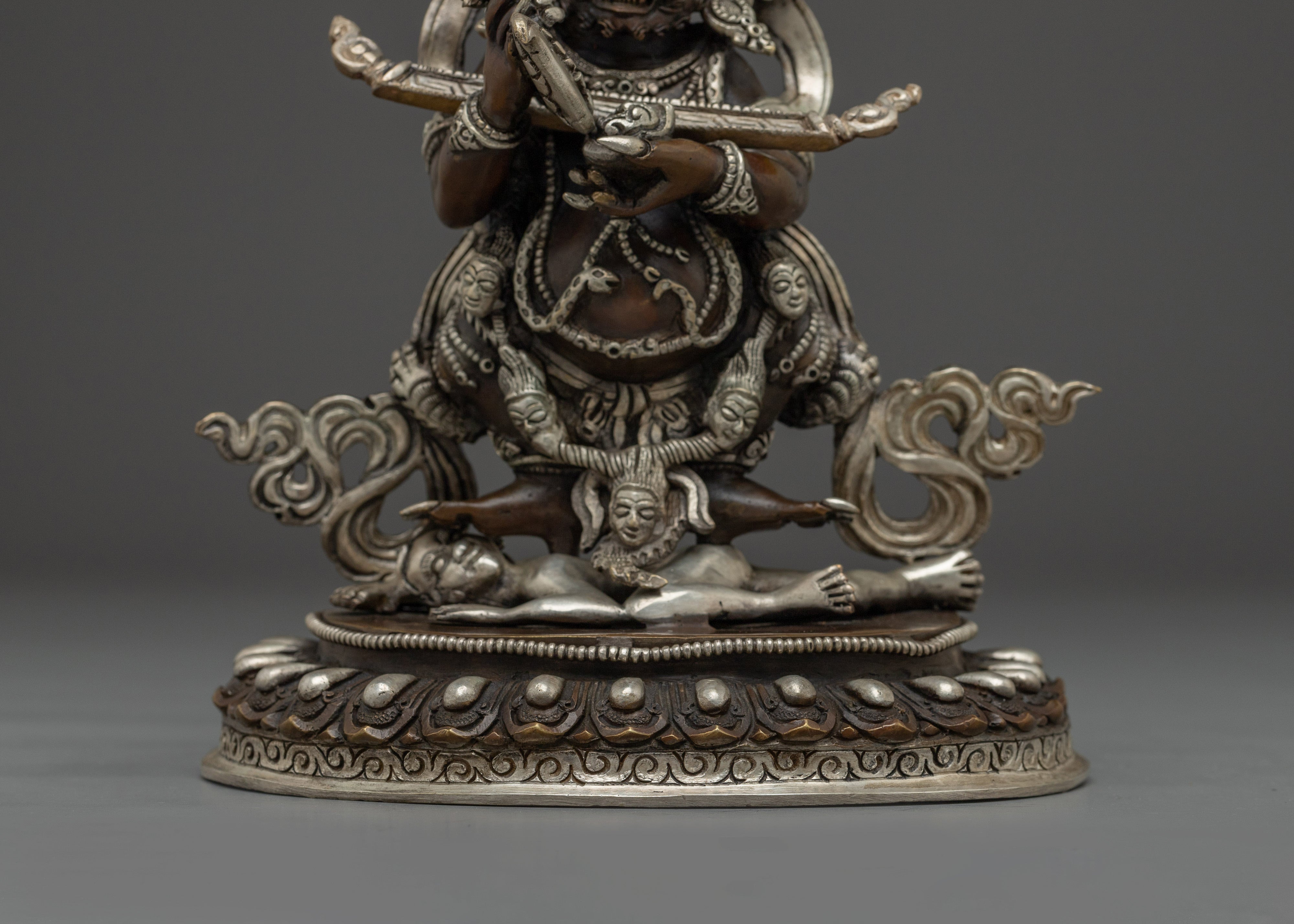 Sakya Mahakala Statue: Protector Mahakala