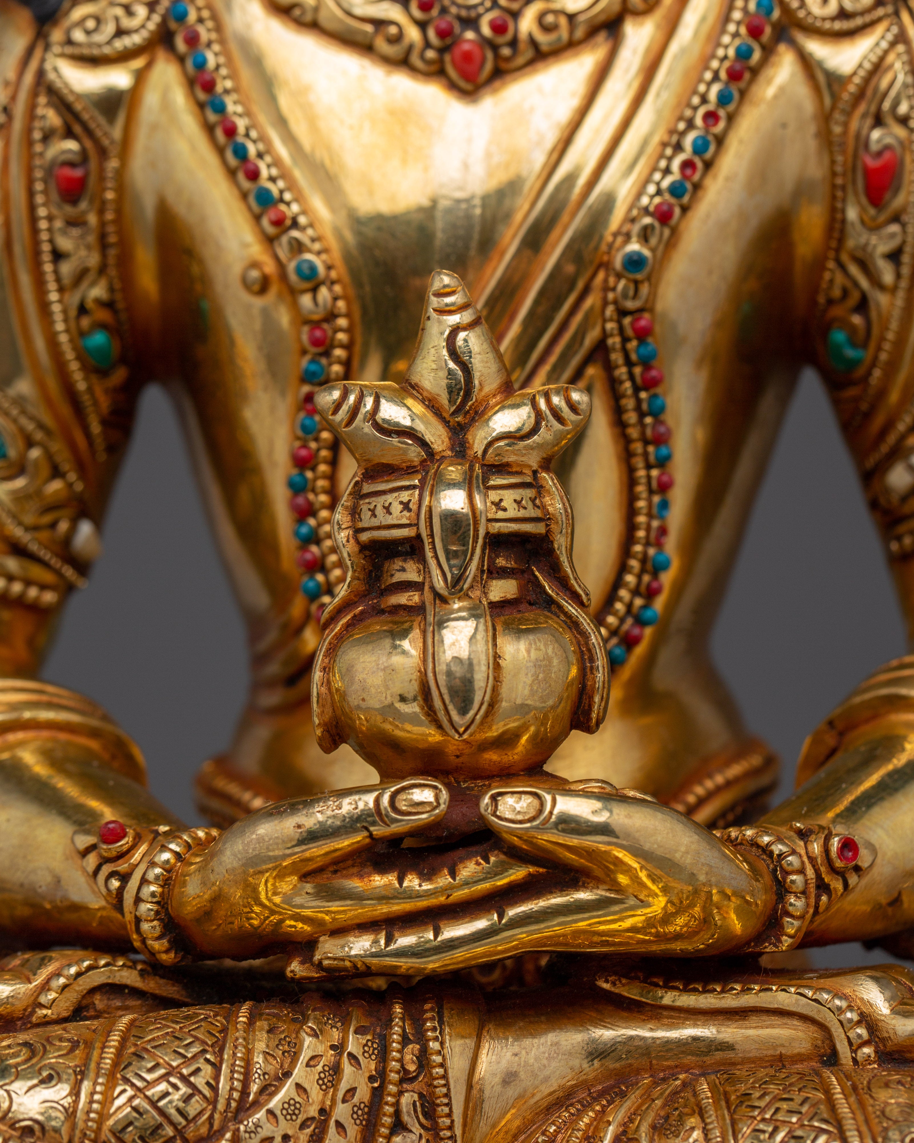 Tibetan Amitayus Artwork | Nepali Handcrafted Altar Statue