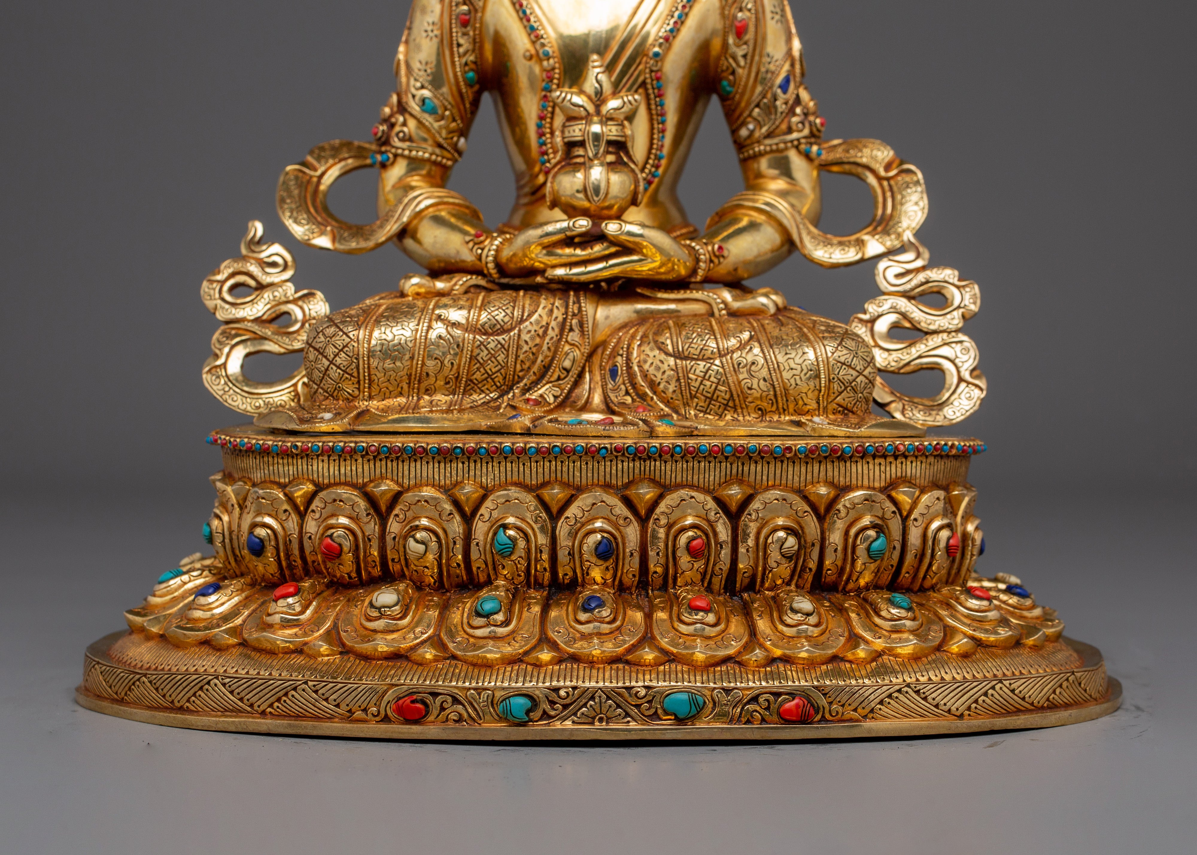 Tibetan Amitayus Artwork | Nepali Handcrafted Altar Statue
