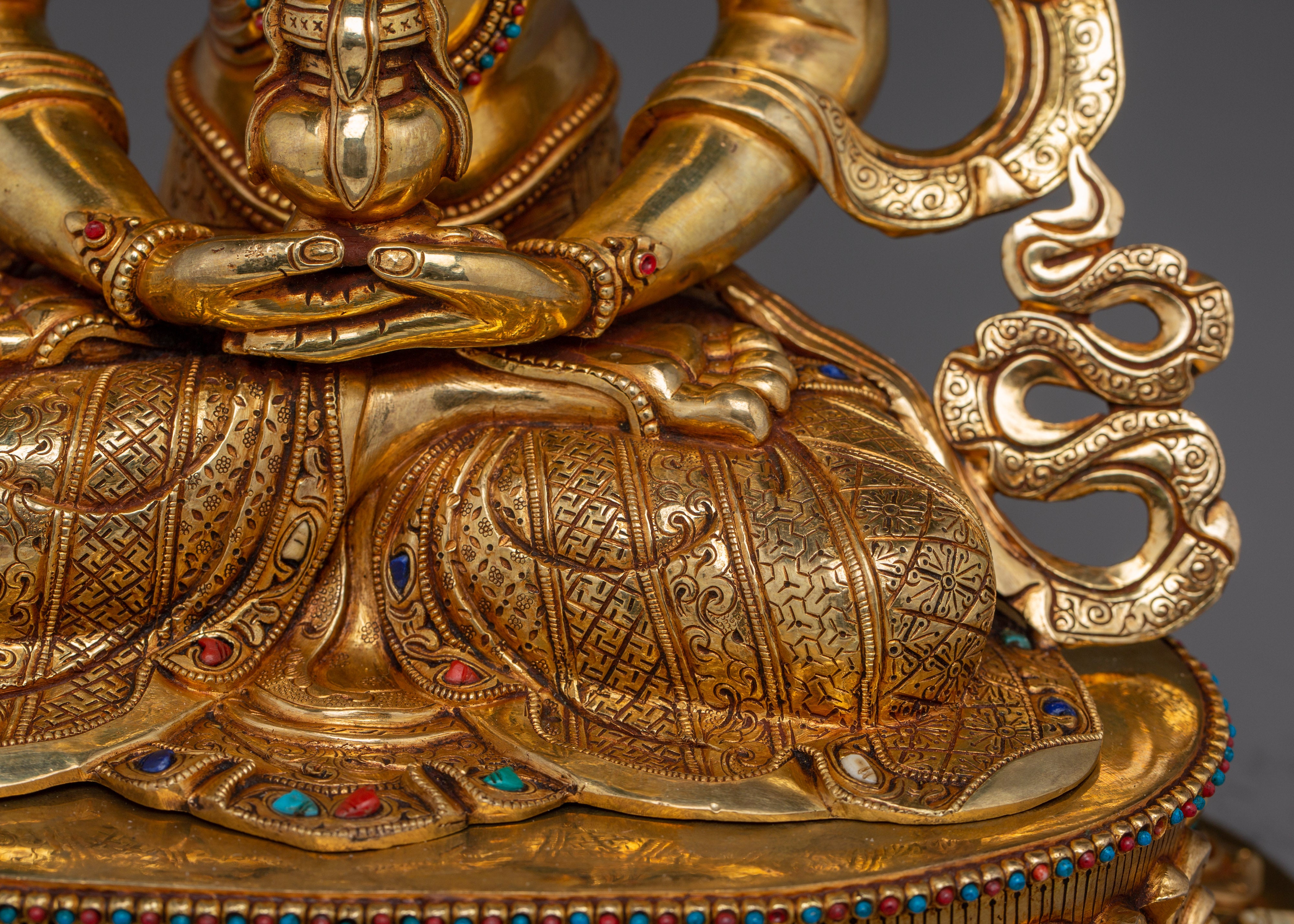 Tibetan Amitayus Artwork | Nepali Handcrafted Altar Statue