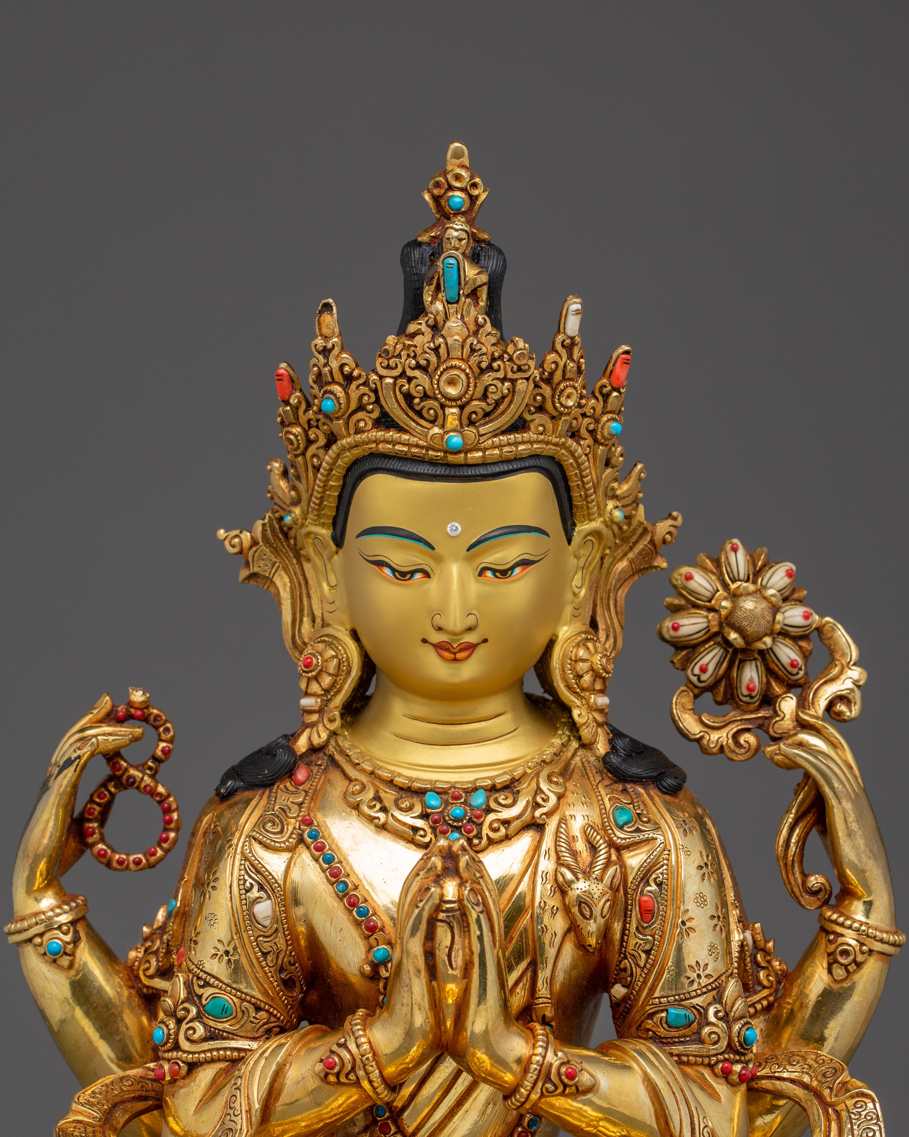 Buddhist Figurine of Chenrezig | Bodhisattva of Compassion