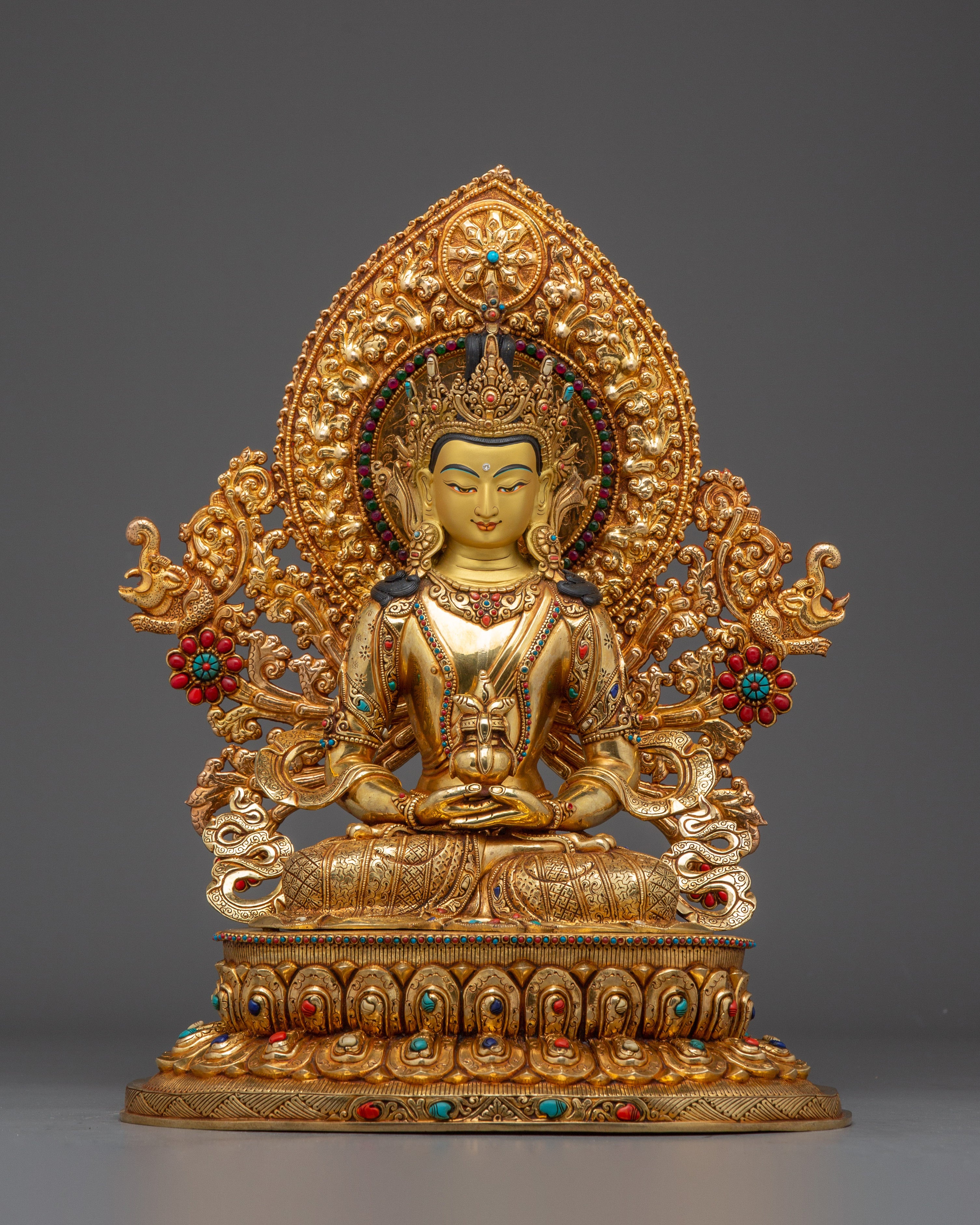 Enlightened Five Bodhisattvas Set | Handmade Nepali Statues