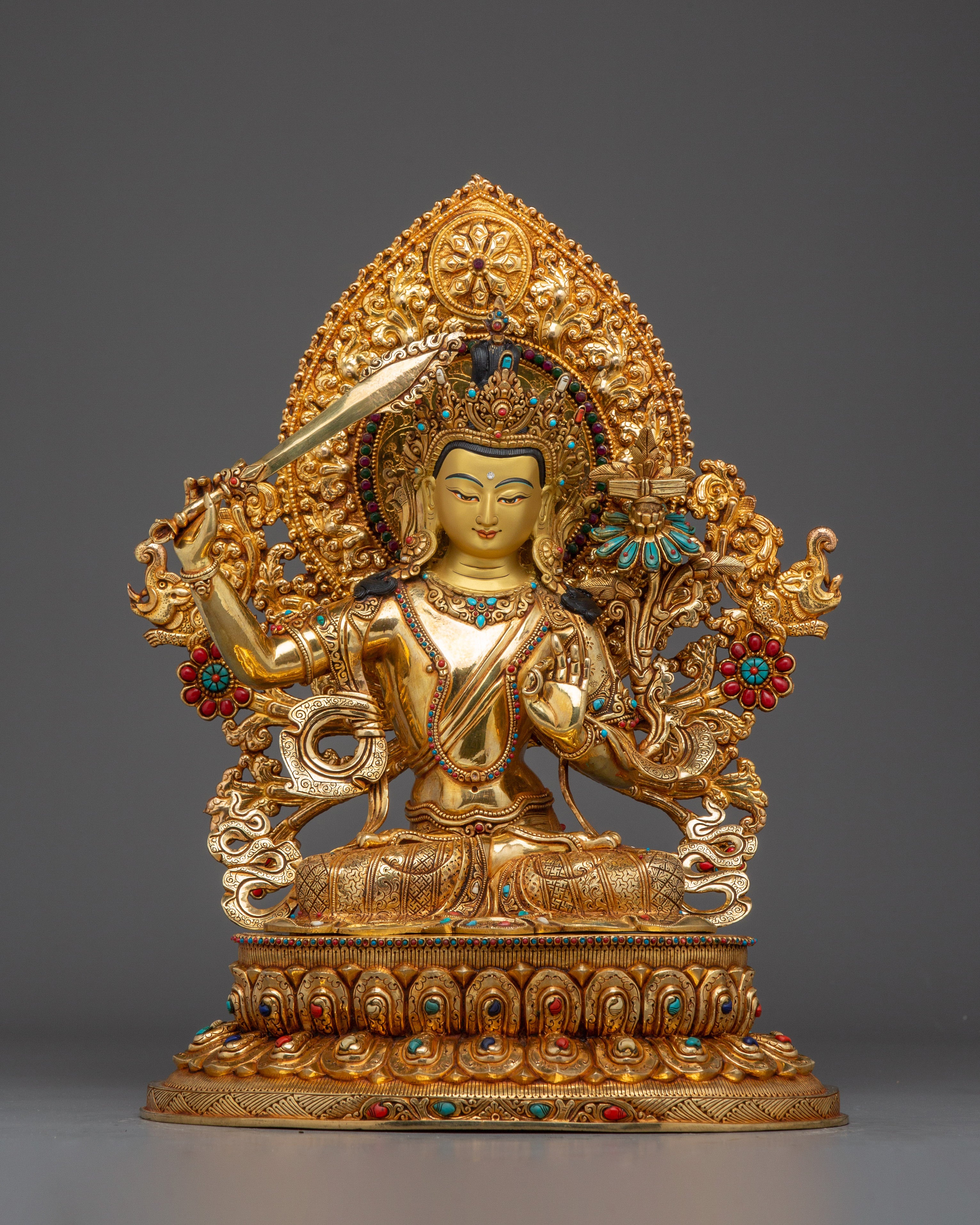 Enlightened Five Bodhisattvas Set | Handmade Nepali Statues