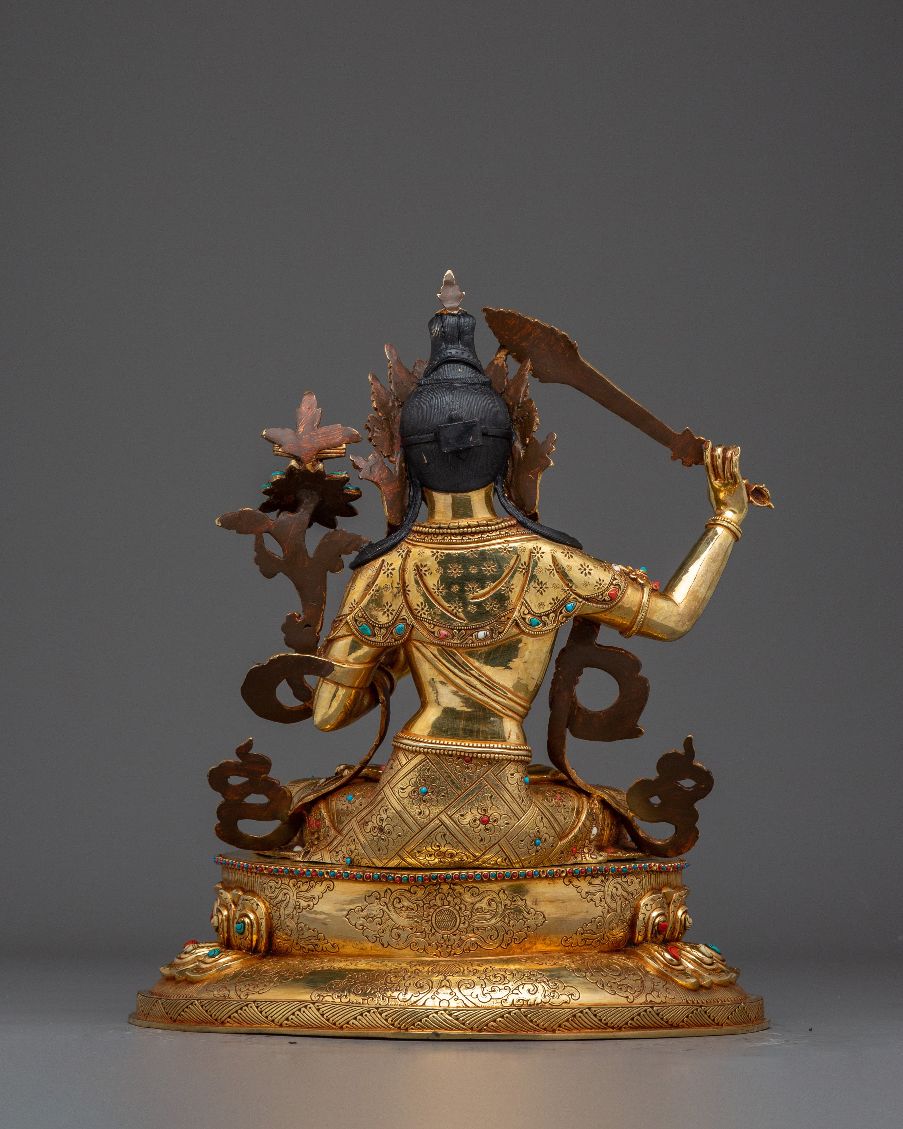 Bodhisattva Golden Manjushri Artwork | Symbol of Wisdom