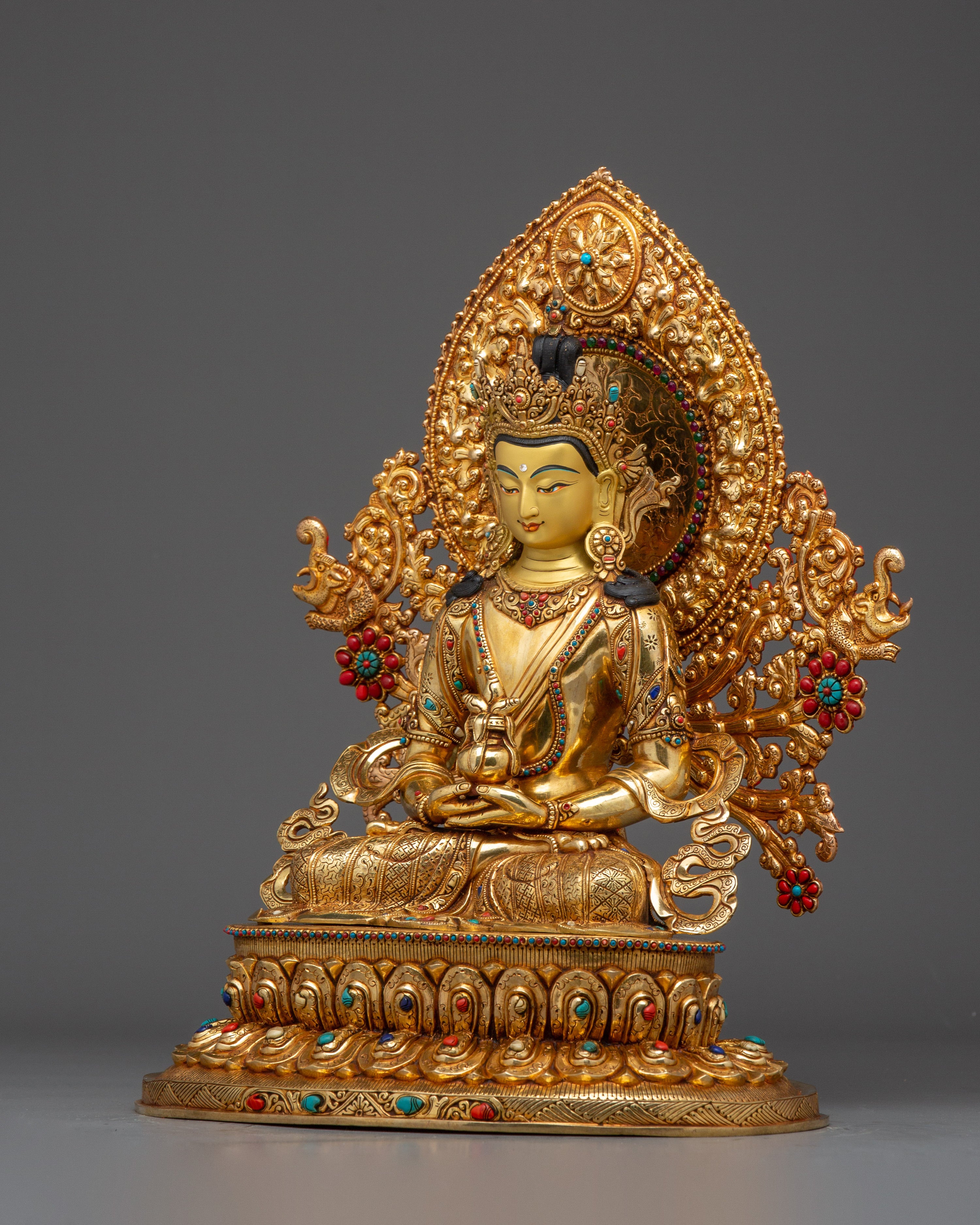 Enlightened Five Bodhisattvas Set | Handmade Nepali Statues