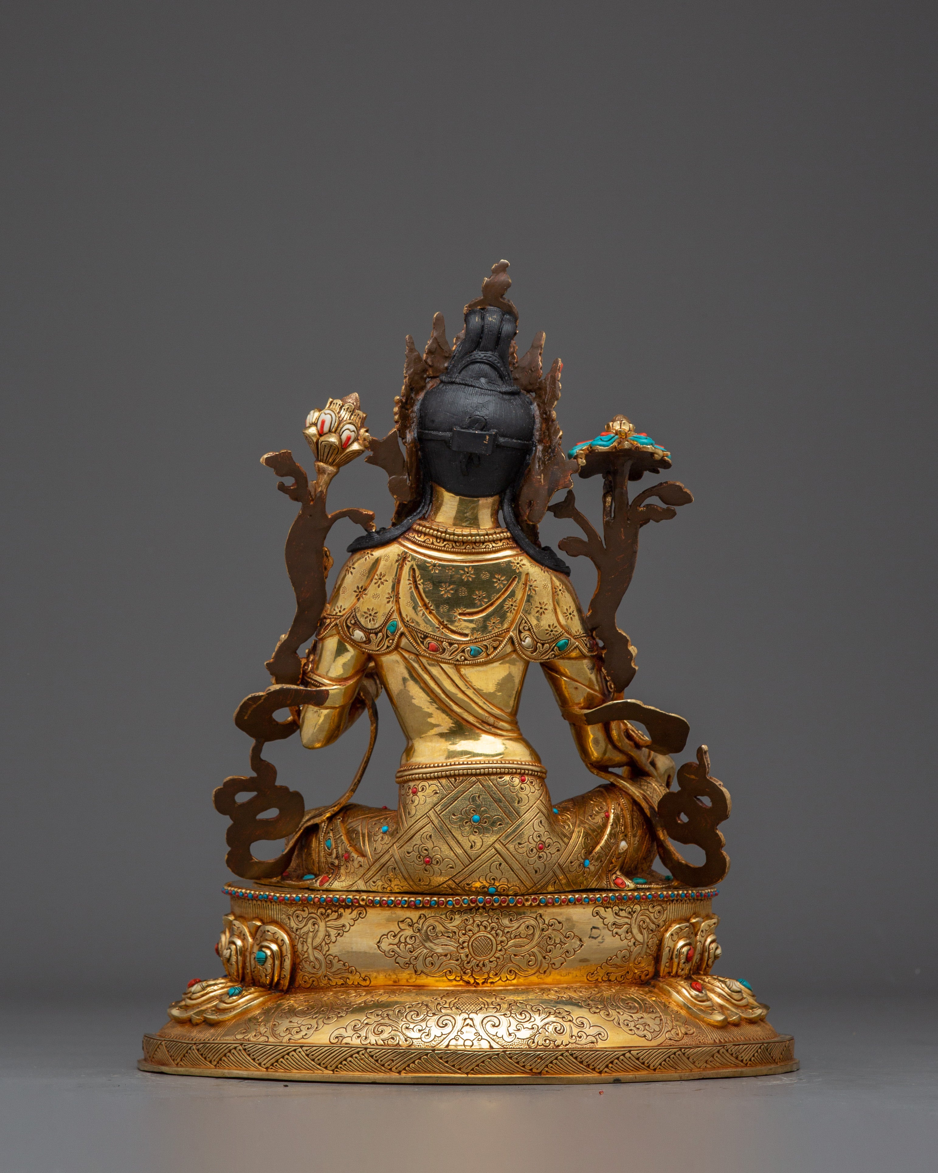 Green Tara Art Goddess of Compassion for Altar and Decor