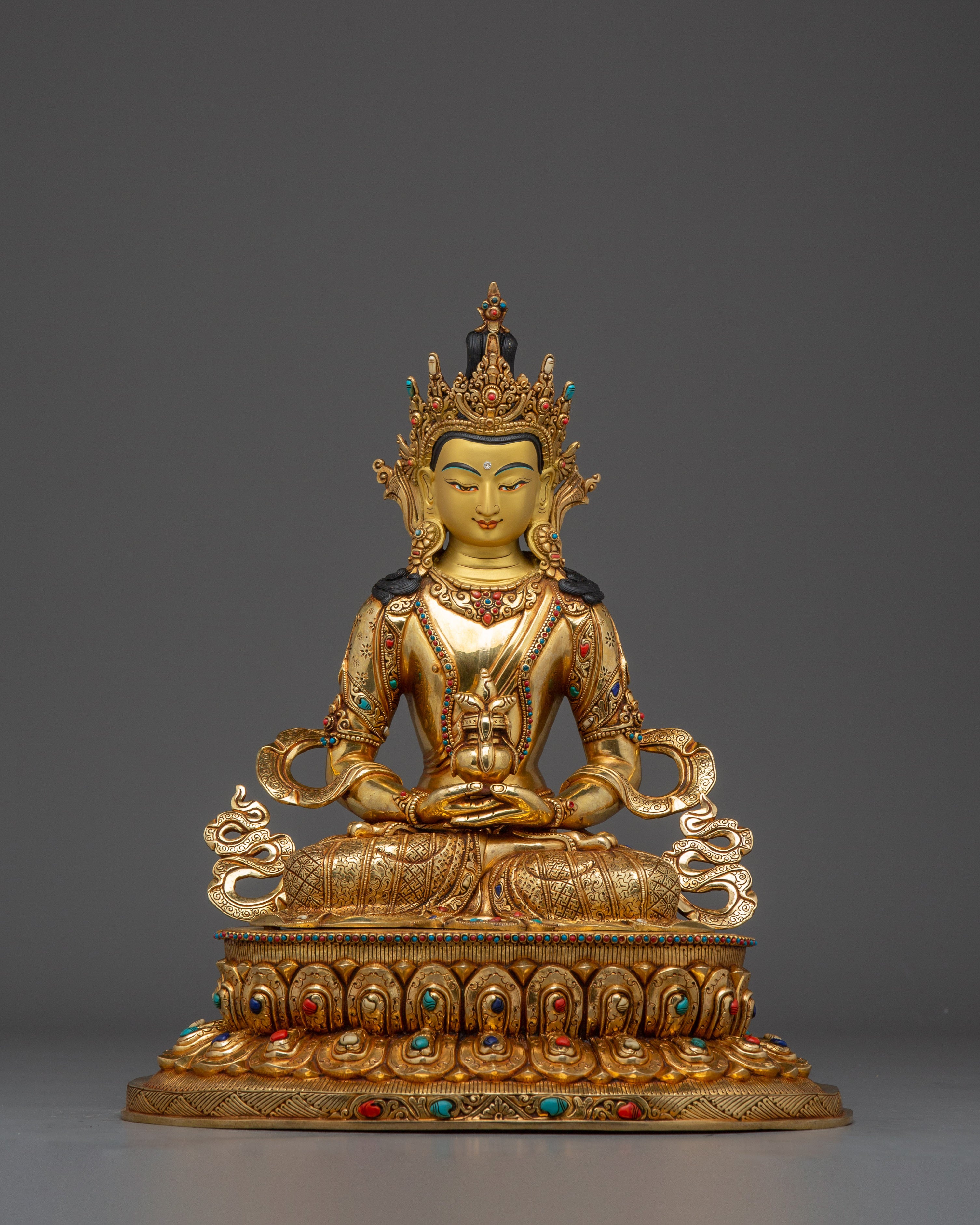 Tibetan Amitayus Artwork | Nepali Handcrafted Altar Statue