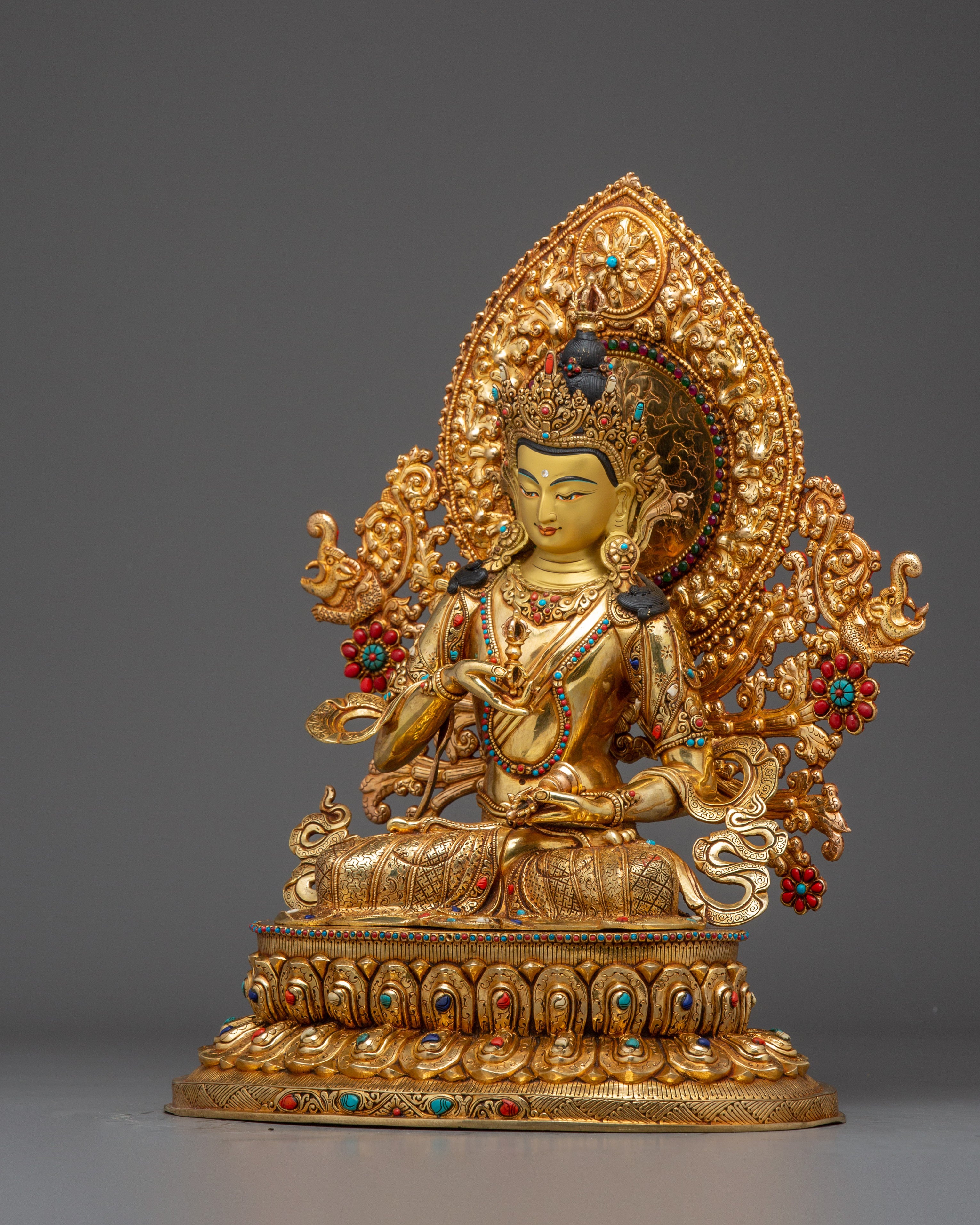 Tibetan Vajrasattva Icon Art | Sacred Bodhisattva of Purity