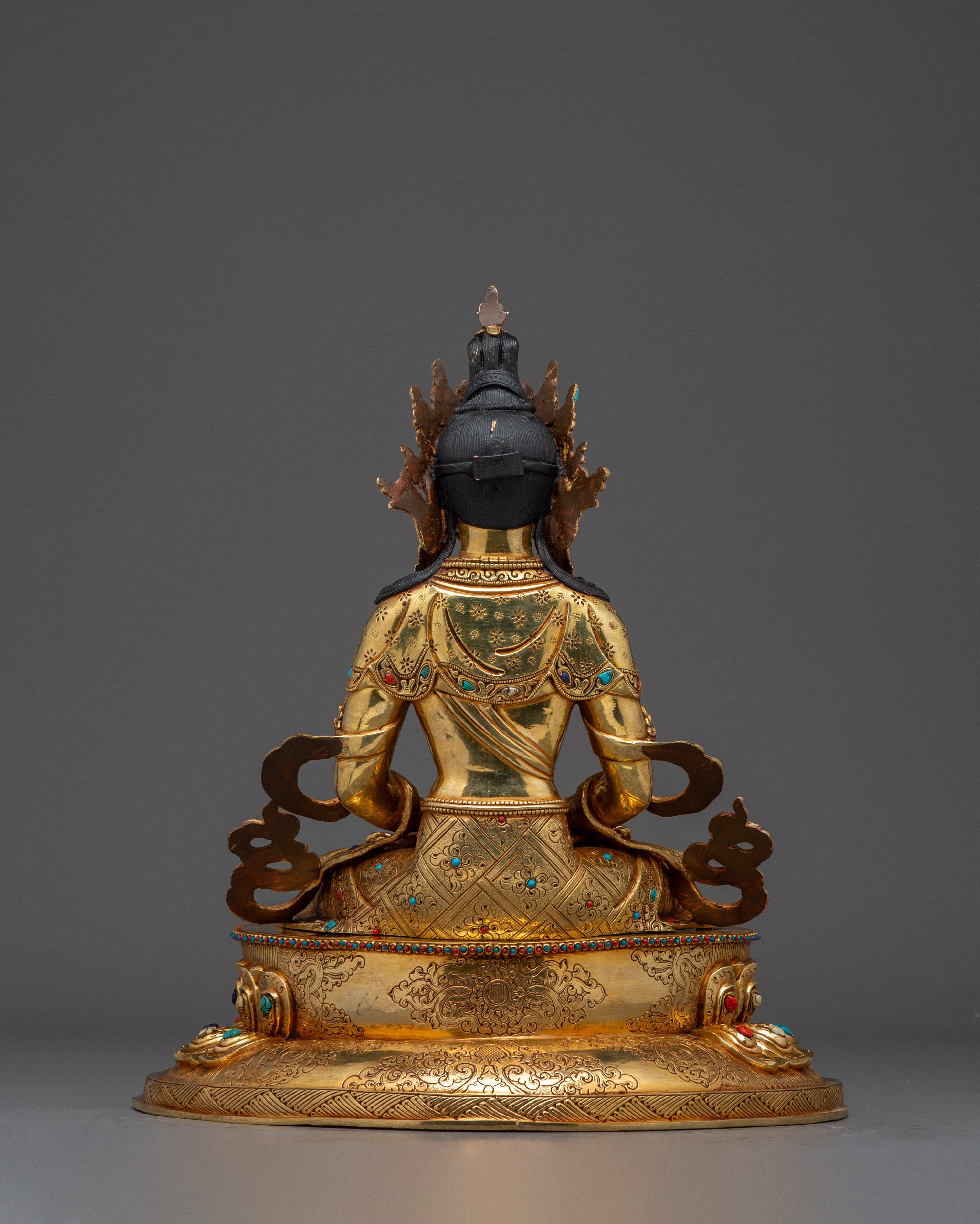 Tibetan Amitayus Artwork | Nepali Handcrafted Altar Statue