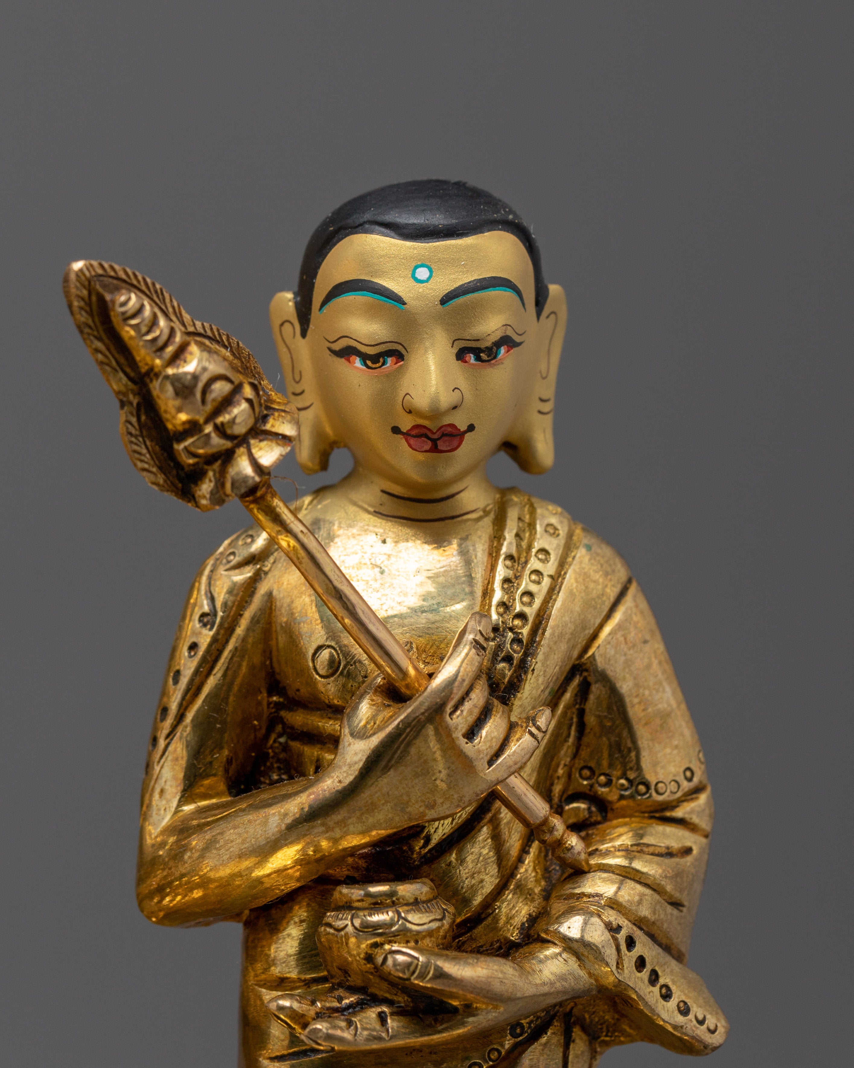 Peace and Enlightenment with the Shakyamuni Buddha in Throne Statue