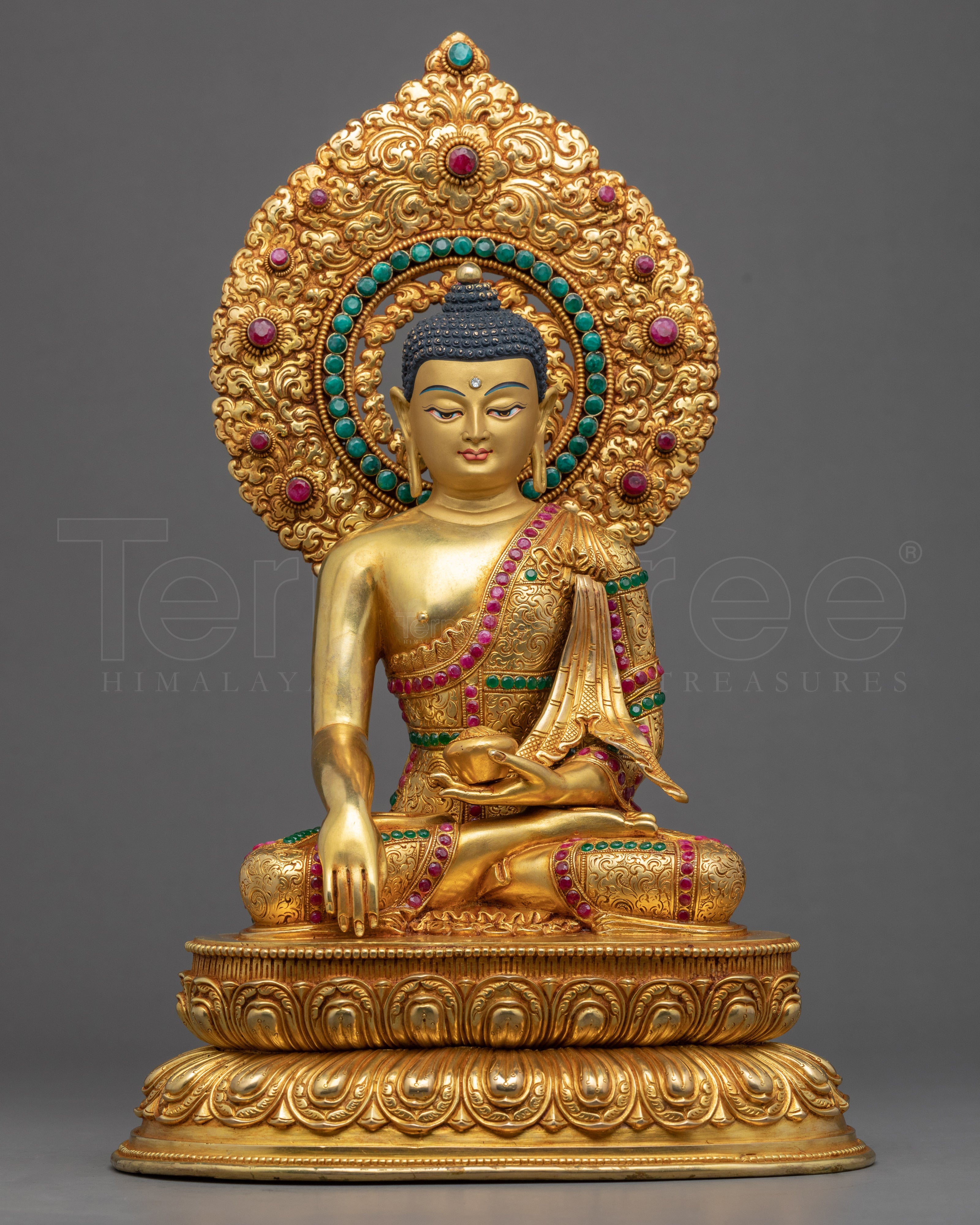 Seated Shakyamuni Buddha Sculpture | Himalayan Buddhist Art