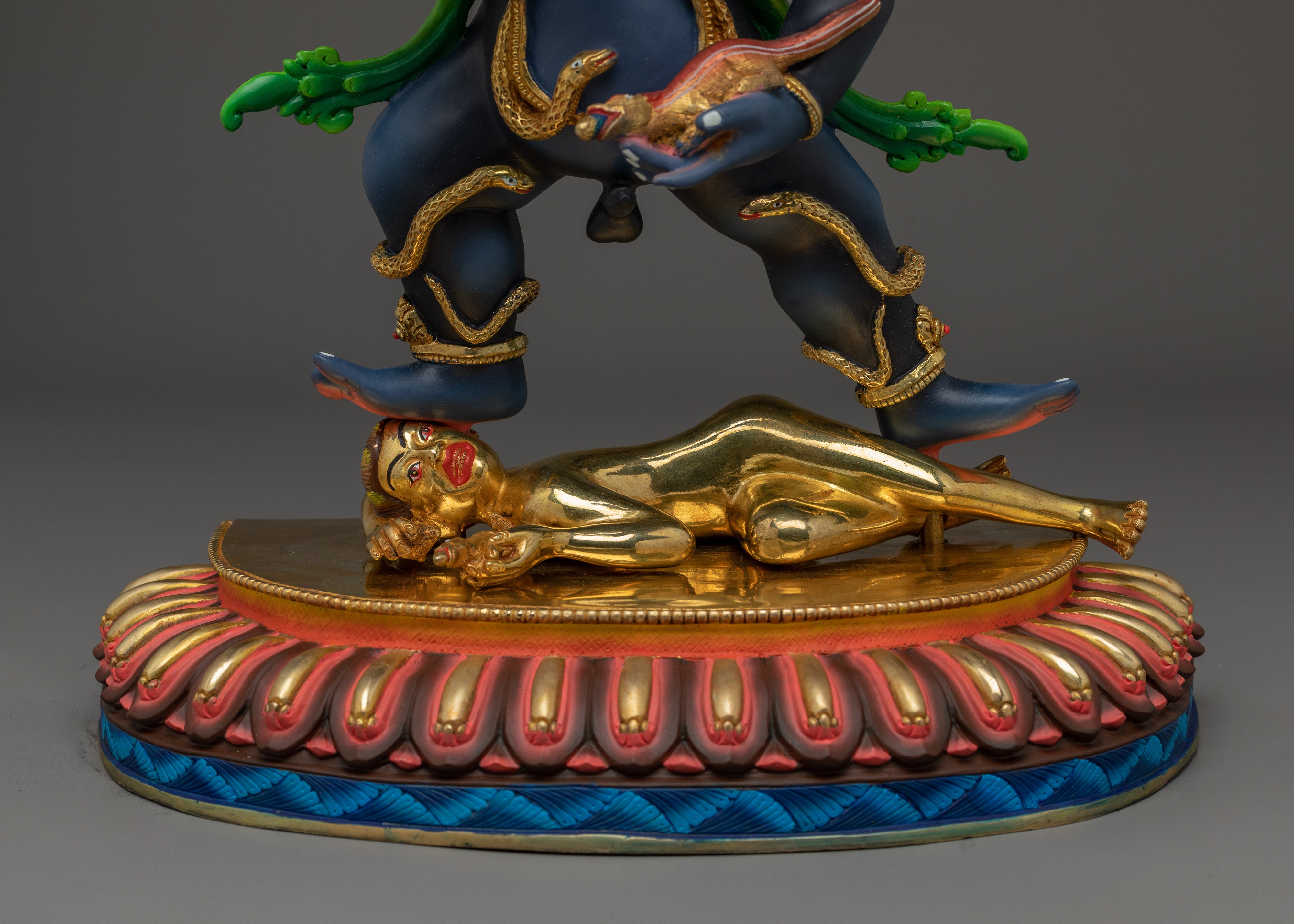 Black Dzambhala Statue: The Fierce Wealth Deity