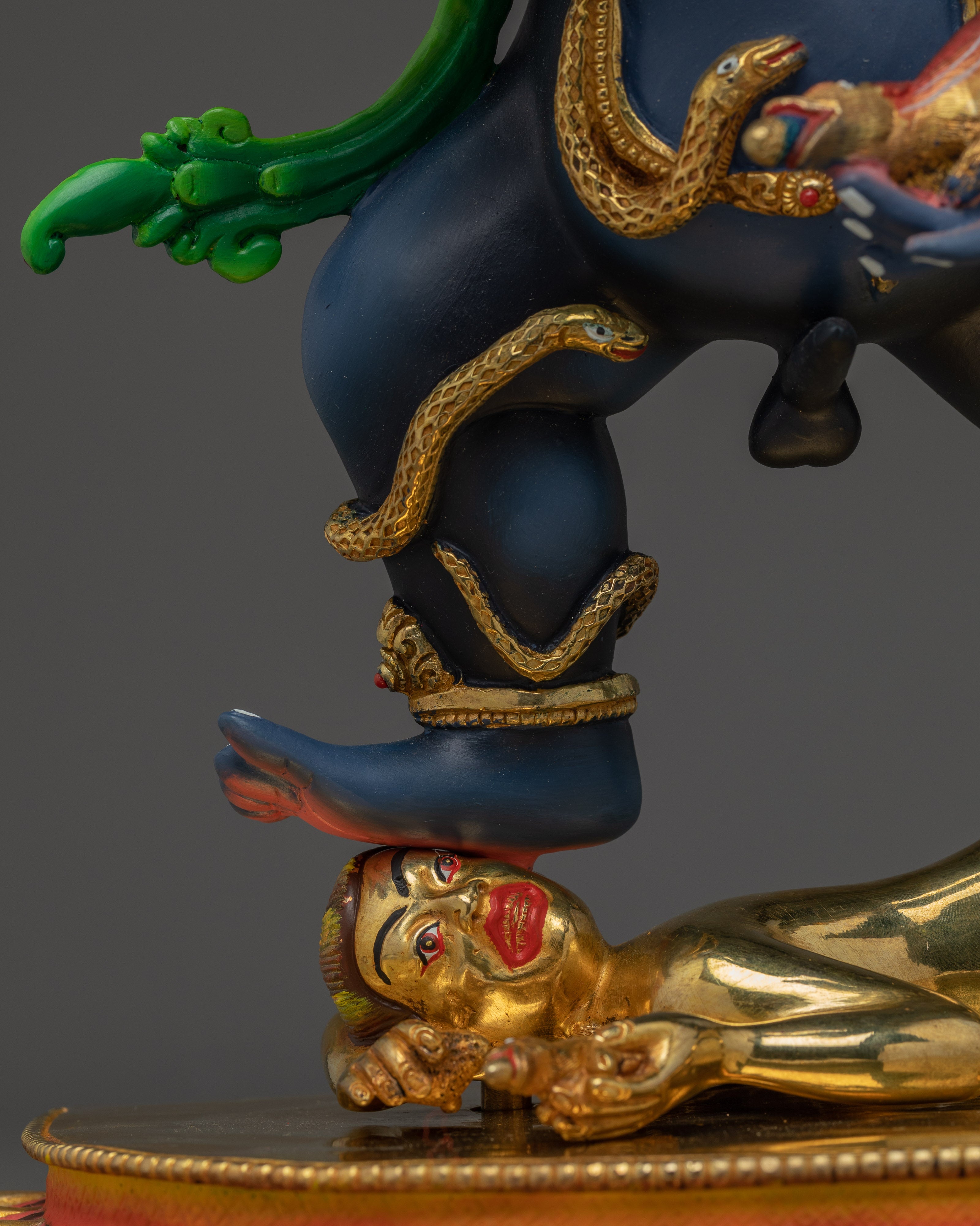 Black Dzambhala Statue: The Fierce Wealth Deity