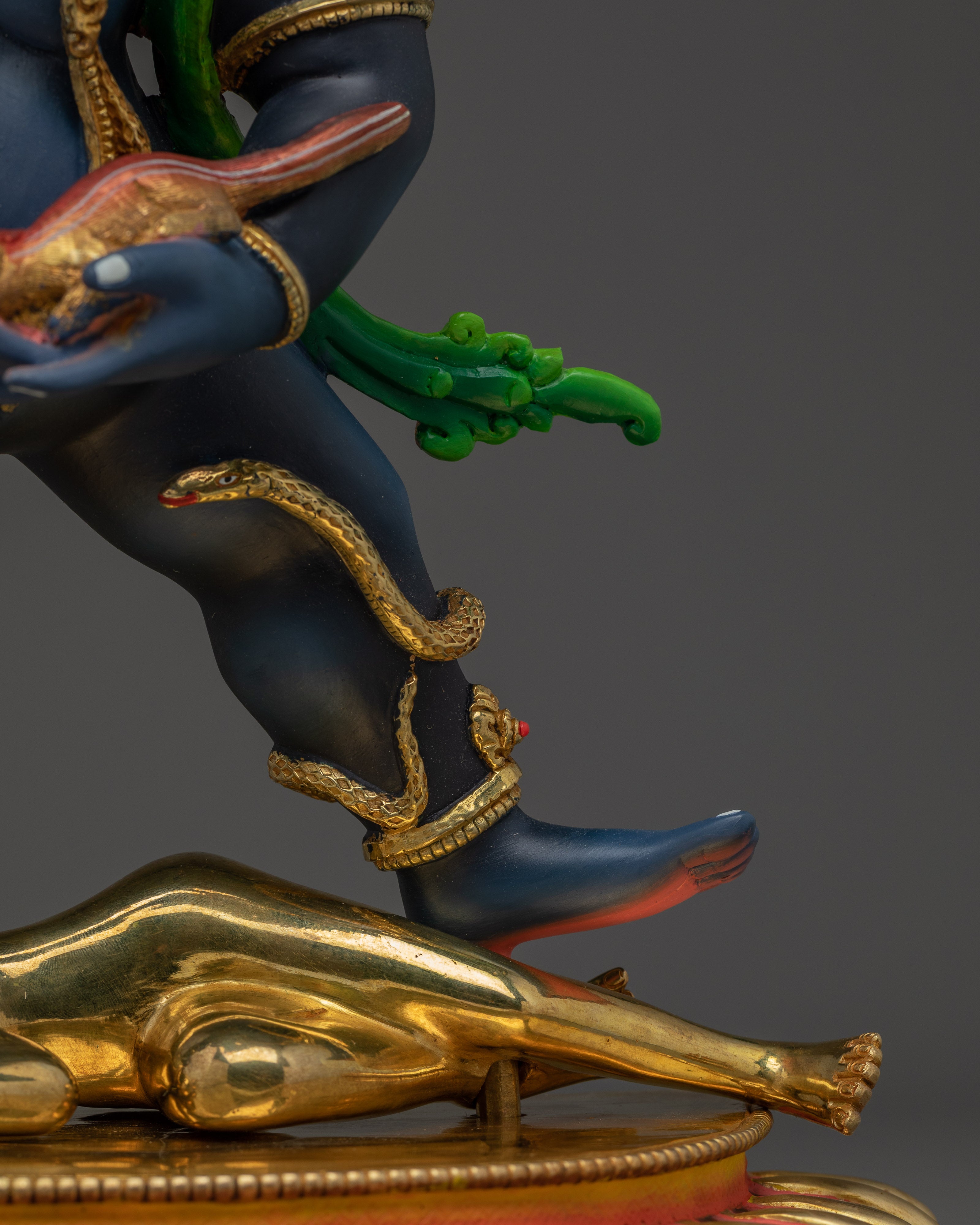 Black Dzambhala Statue: The Fierce Wealth Deity