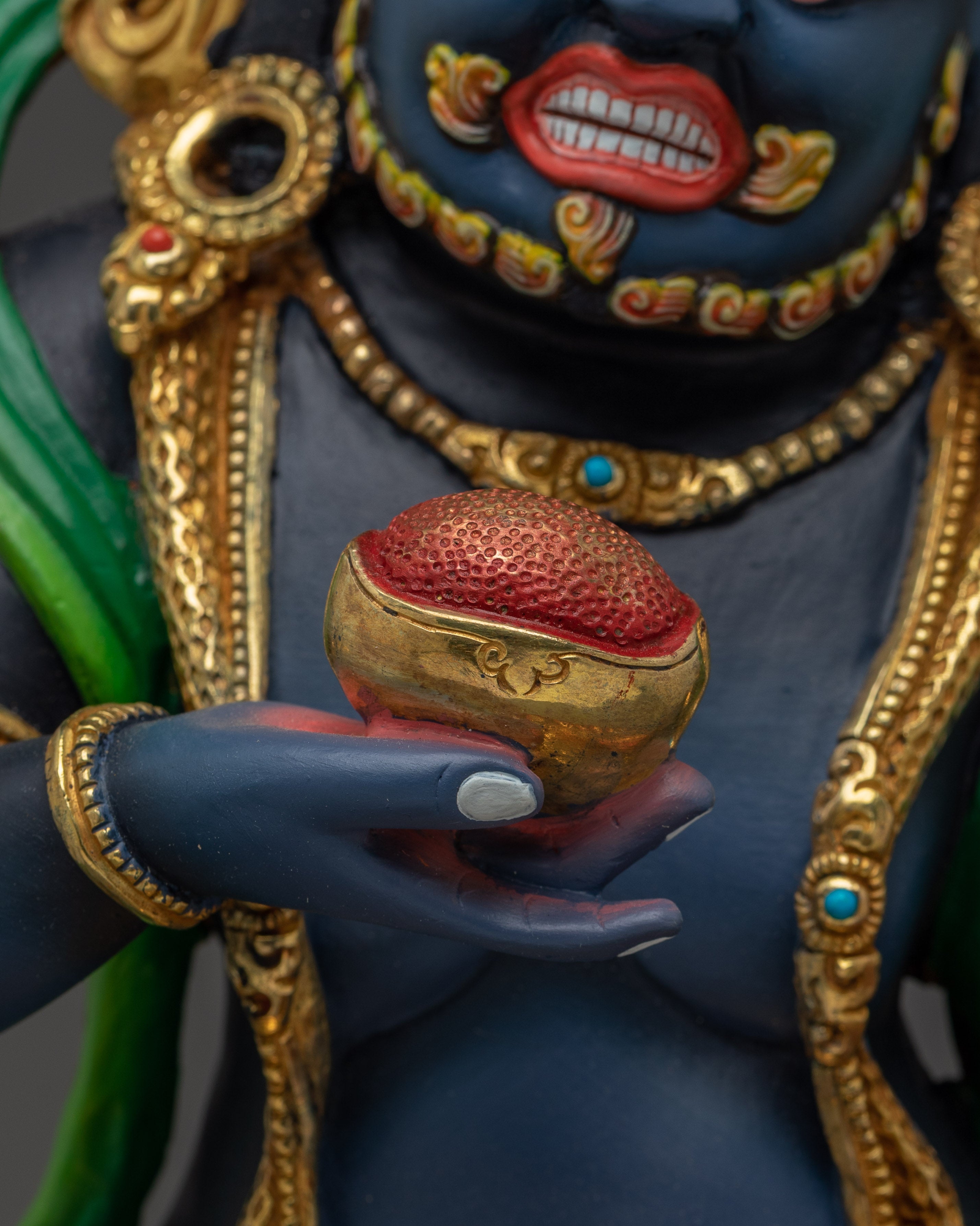 Black Dzambhala Statue: The Fierce Wealth Deity