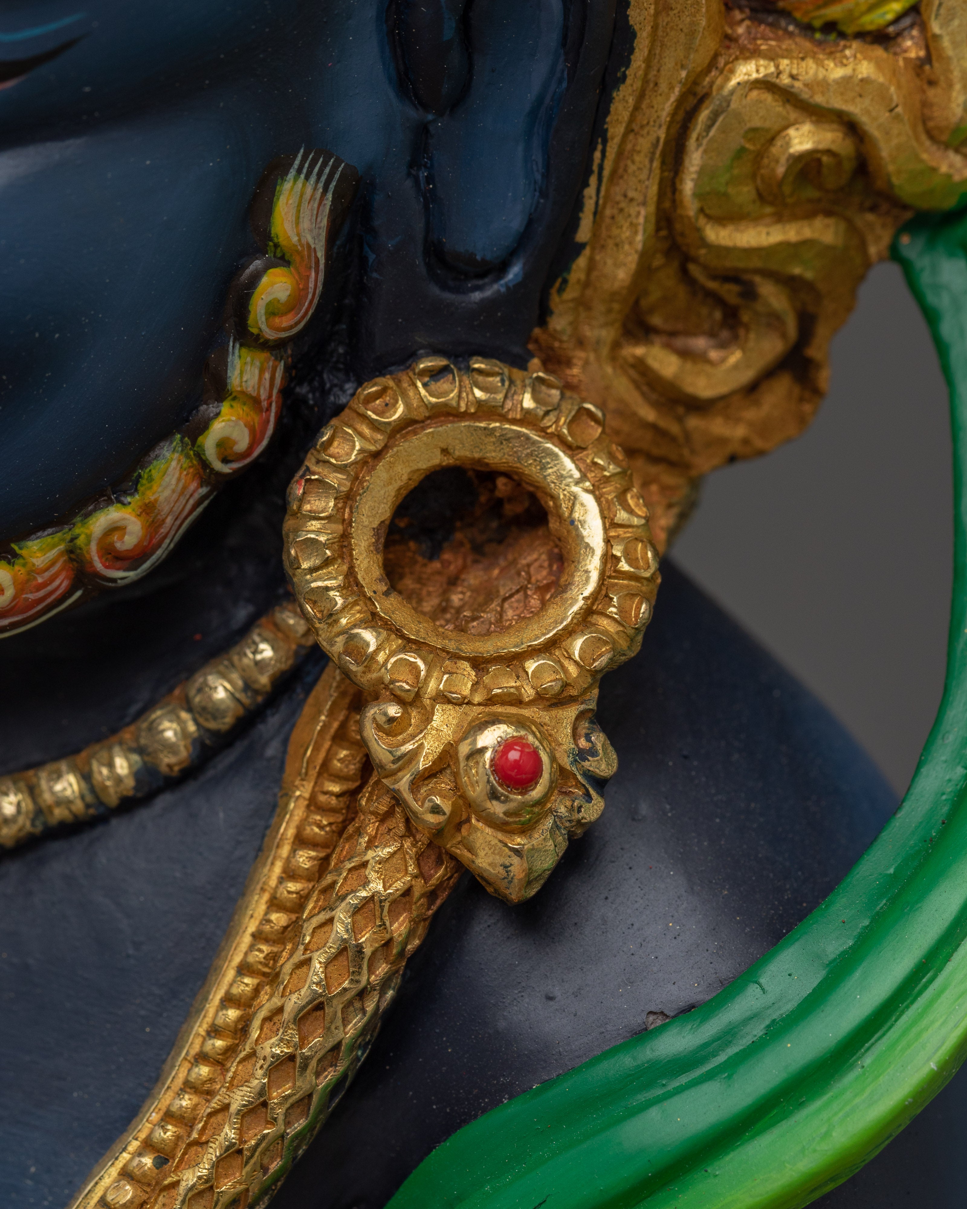 Black Dzambhala Statue: The Fierce Wealth Deity