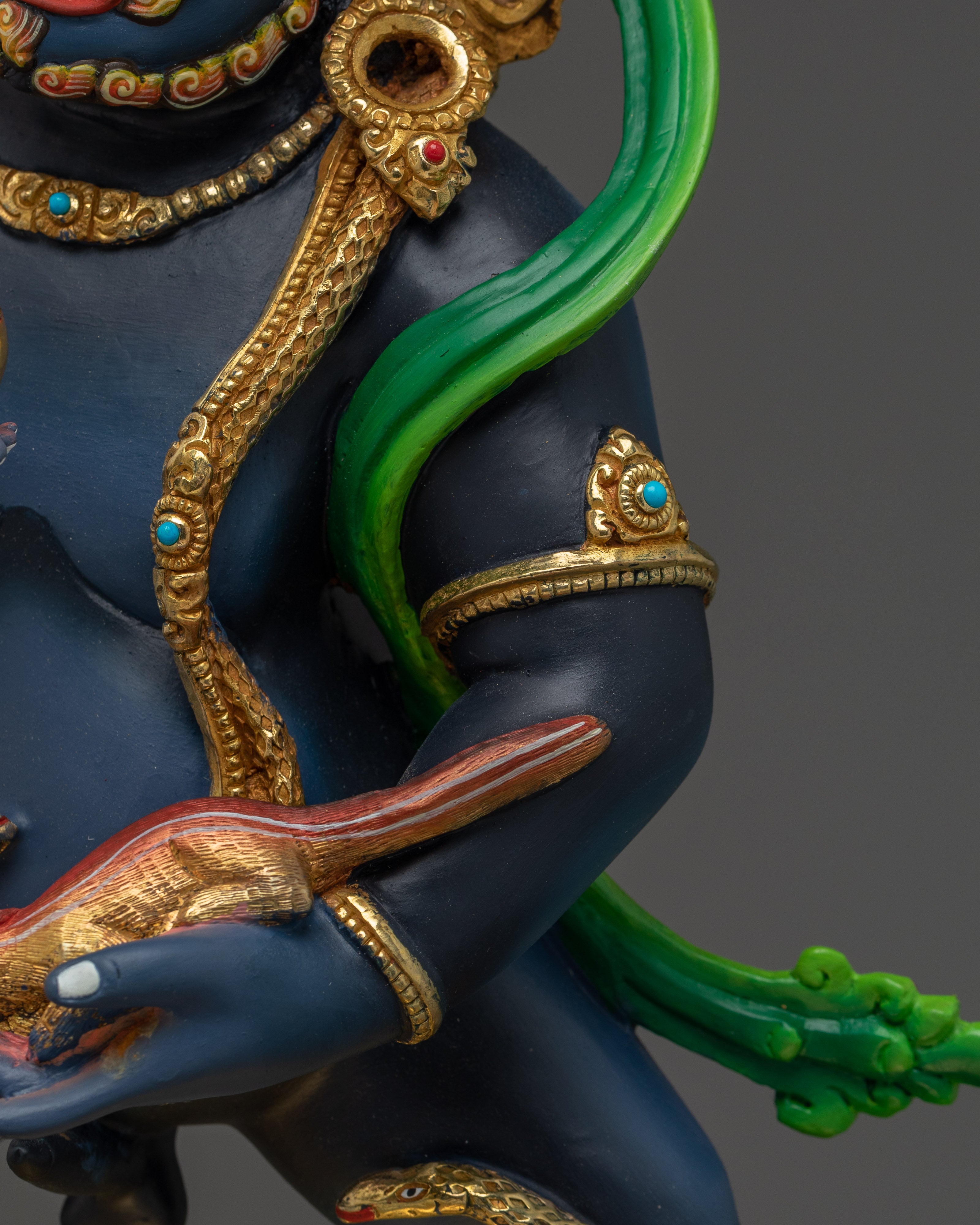 Black Dzambhala Statue: The Fierce Wealth Deity