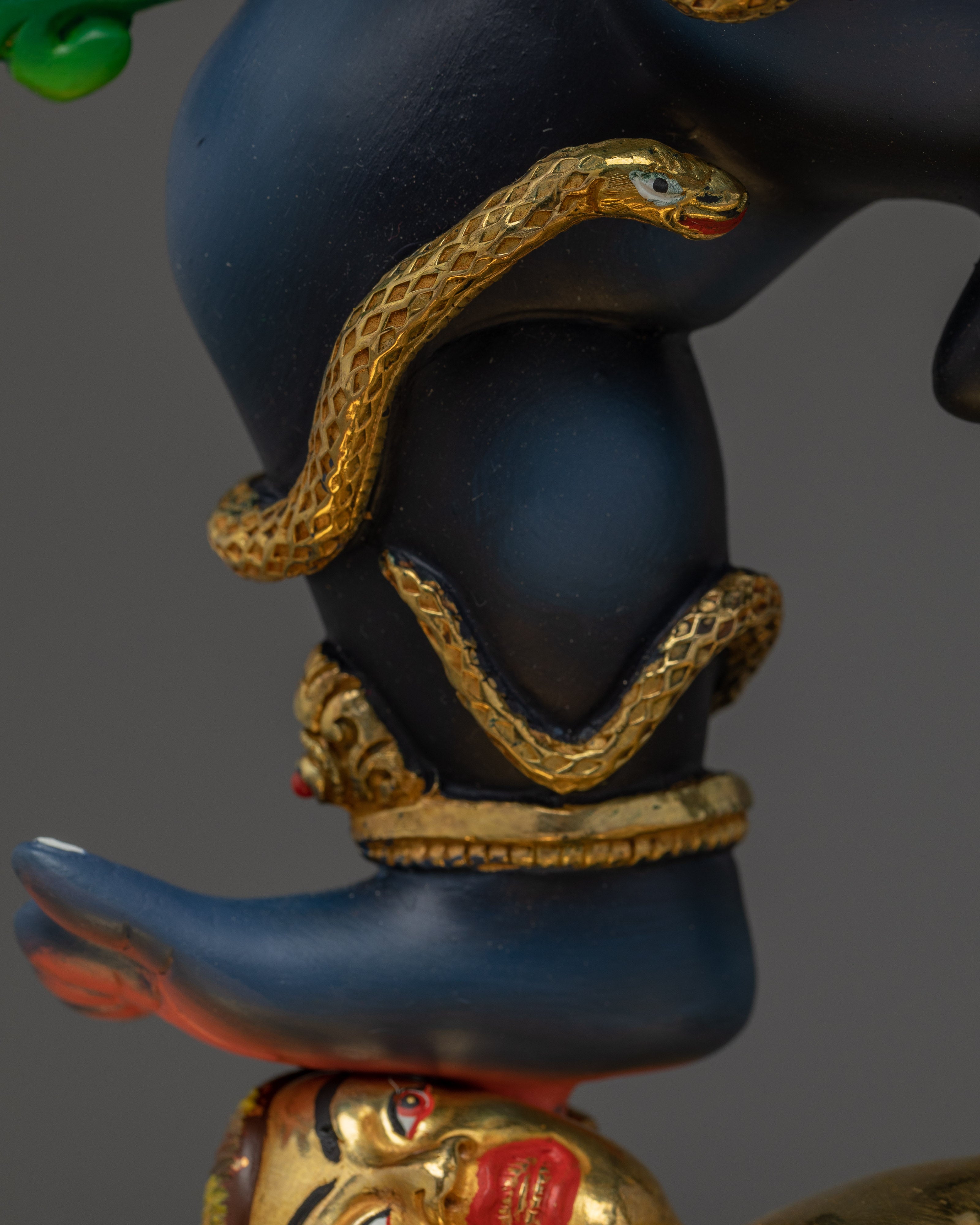 Black Dzambhala Statue: The Fierce Wealth Deity