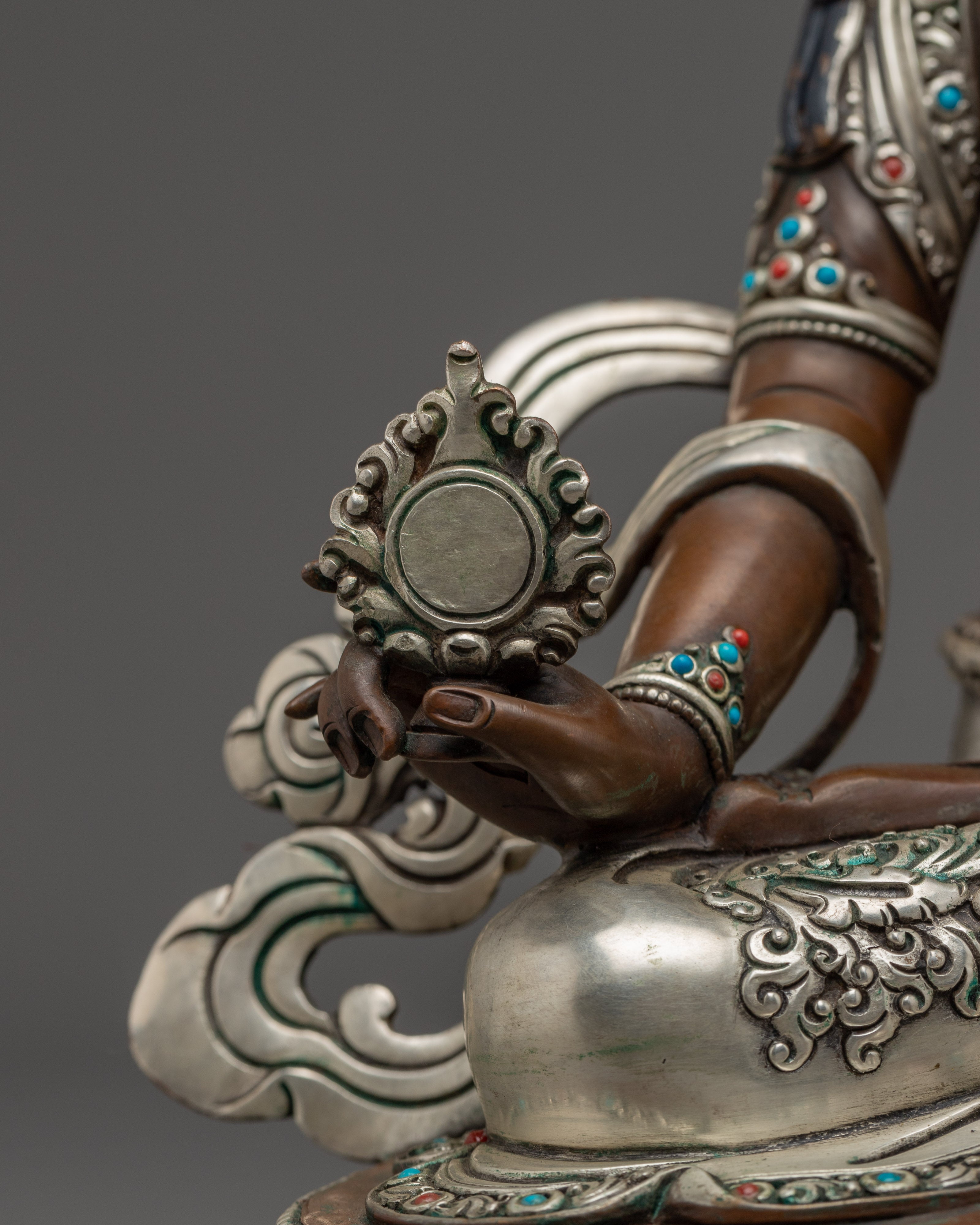 White Parasol Deity Dukar Statue