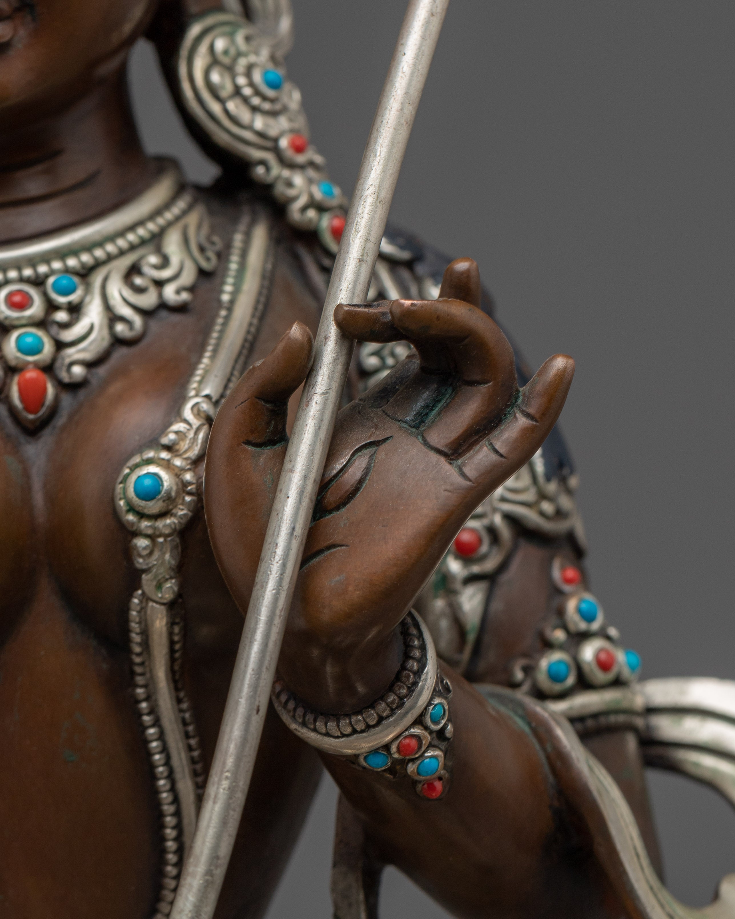 White Parasol Deity Dukar Statue