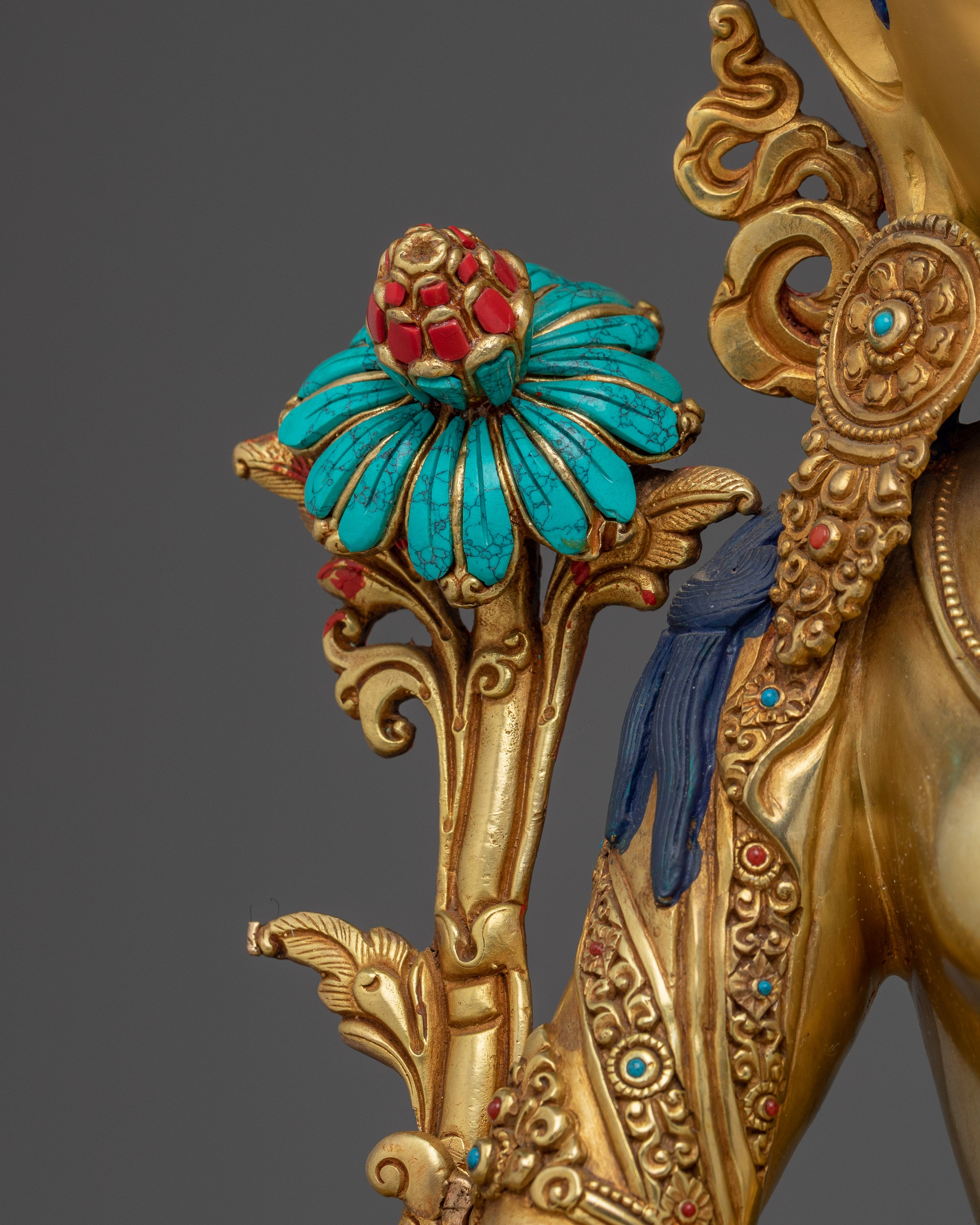 Handcrafted Green Tara Statue: The Mother of All Buddhas