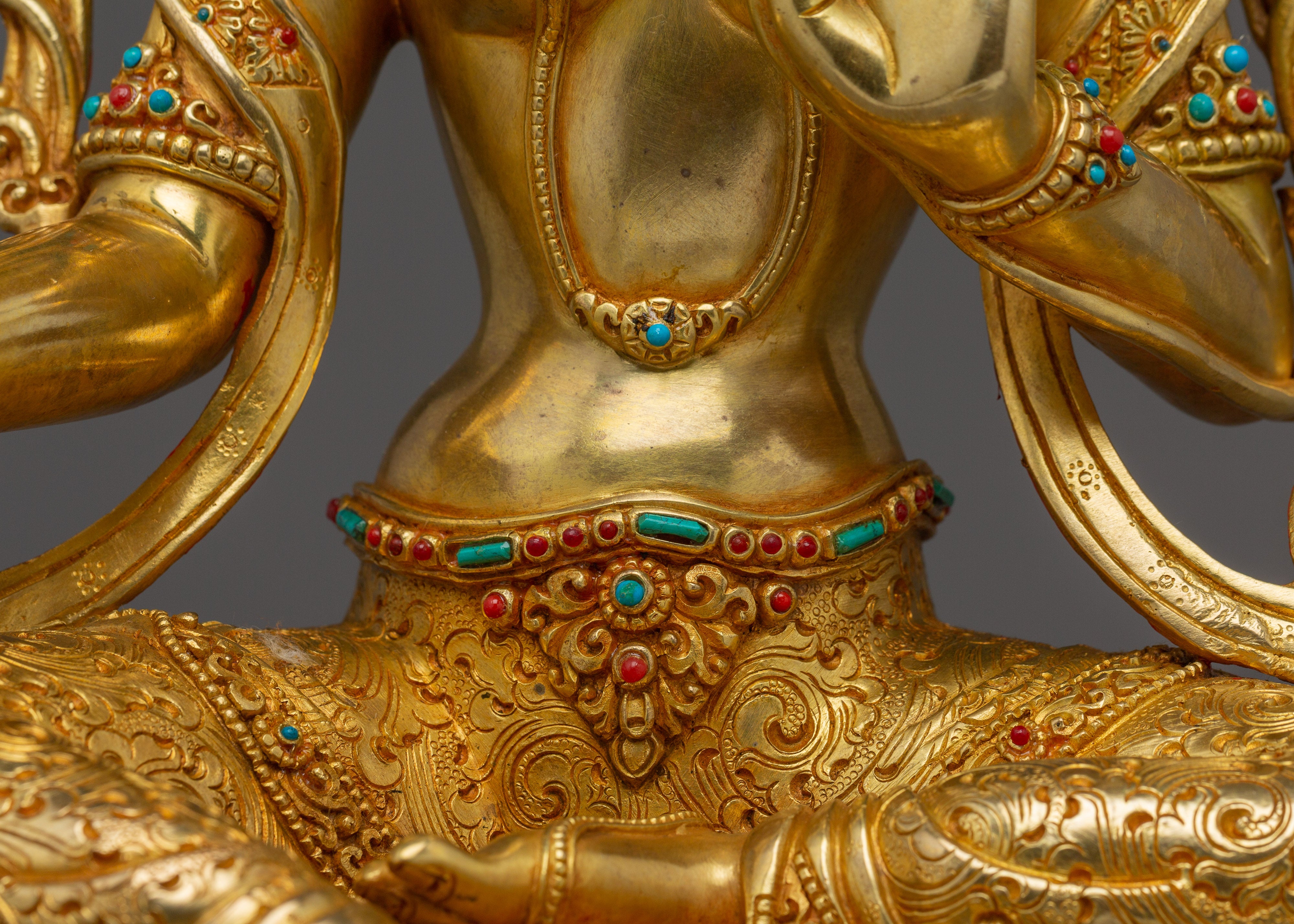 Green Tara Deity Statue: Divine Protector and Healer