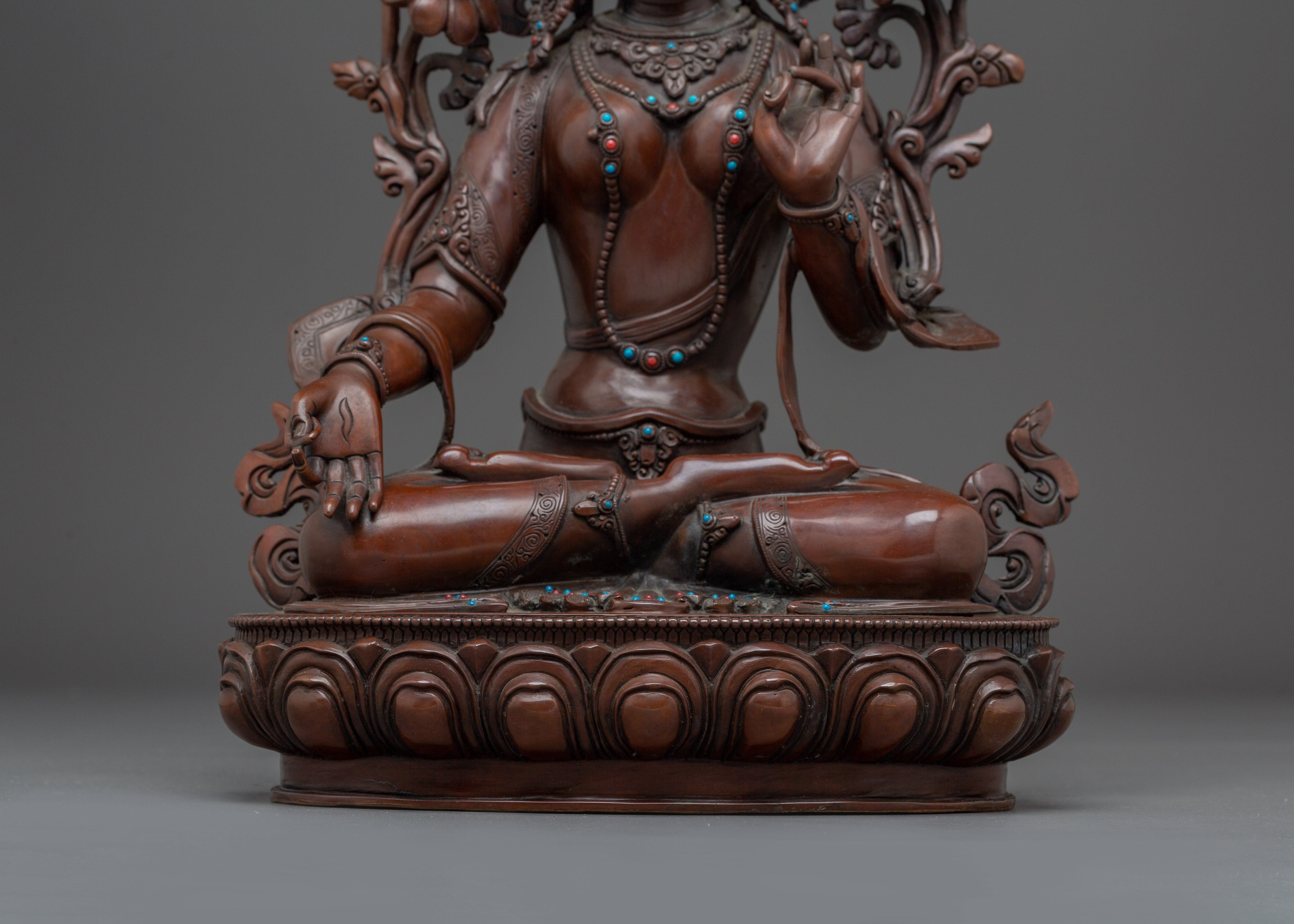 White Tara Sculpture: The Protector of Health and Longevity