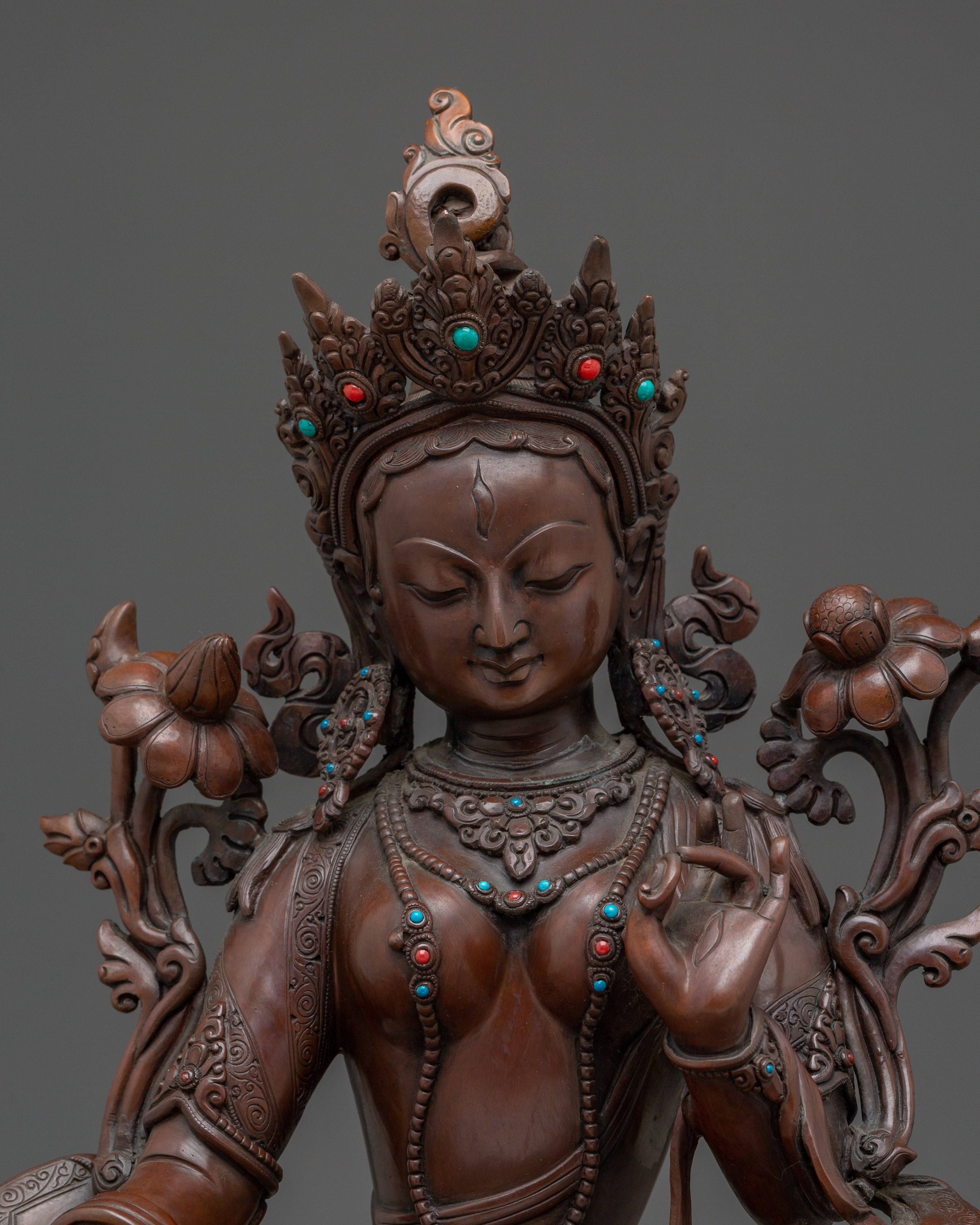 White Tara Sculpture: The Protector of Health and Longevity