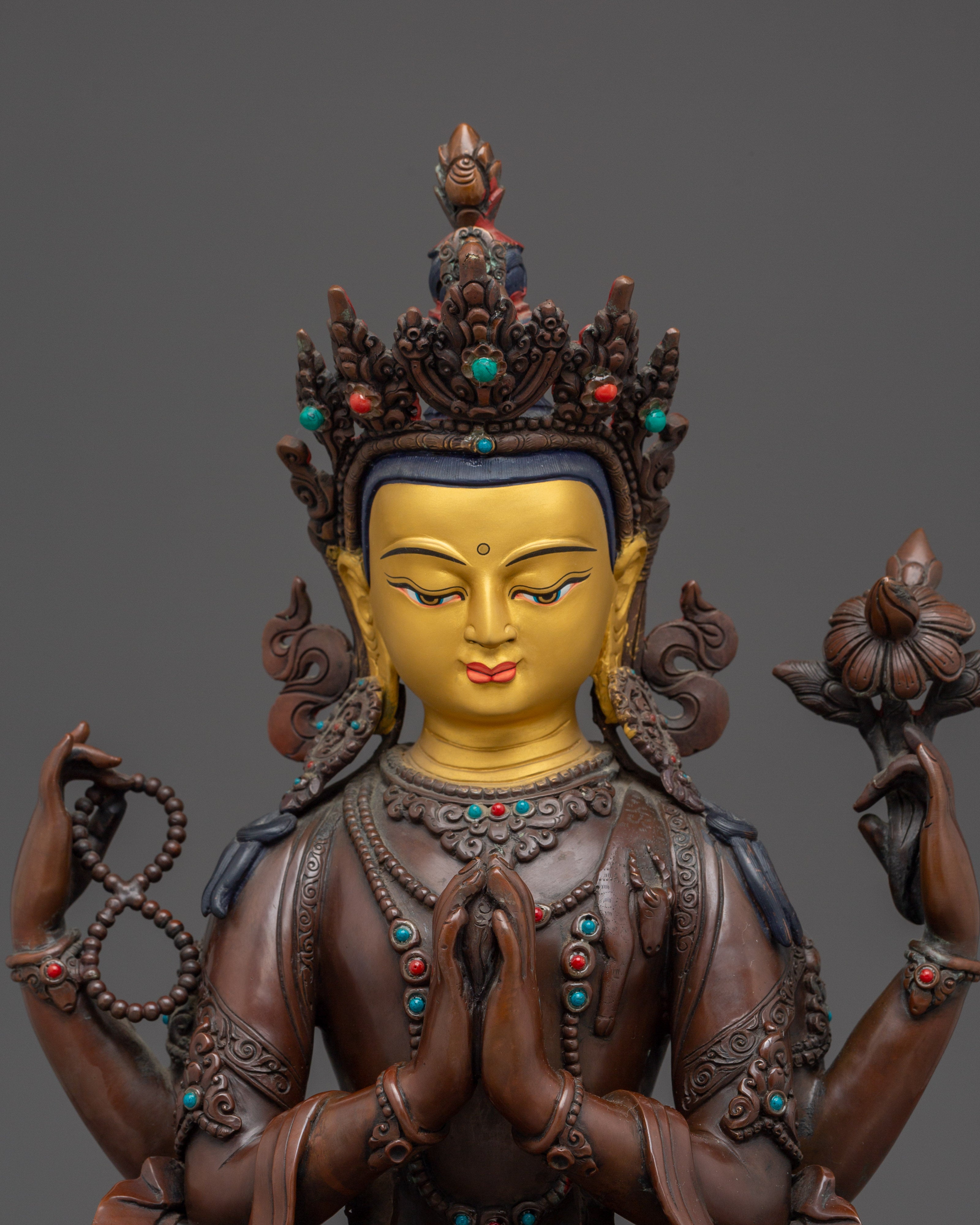 Chenrezig Statue: Embodiment of Compassion and Mercy