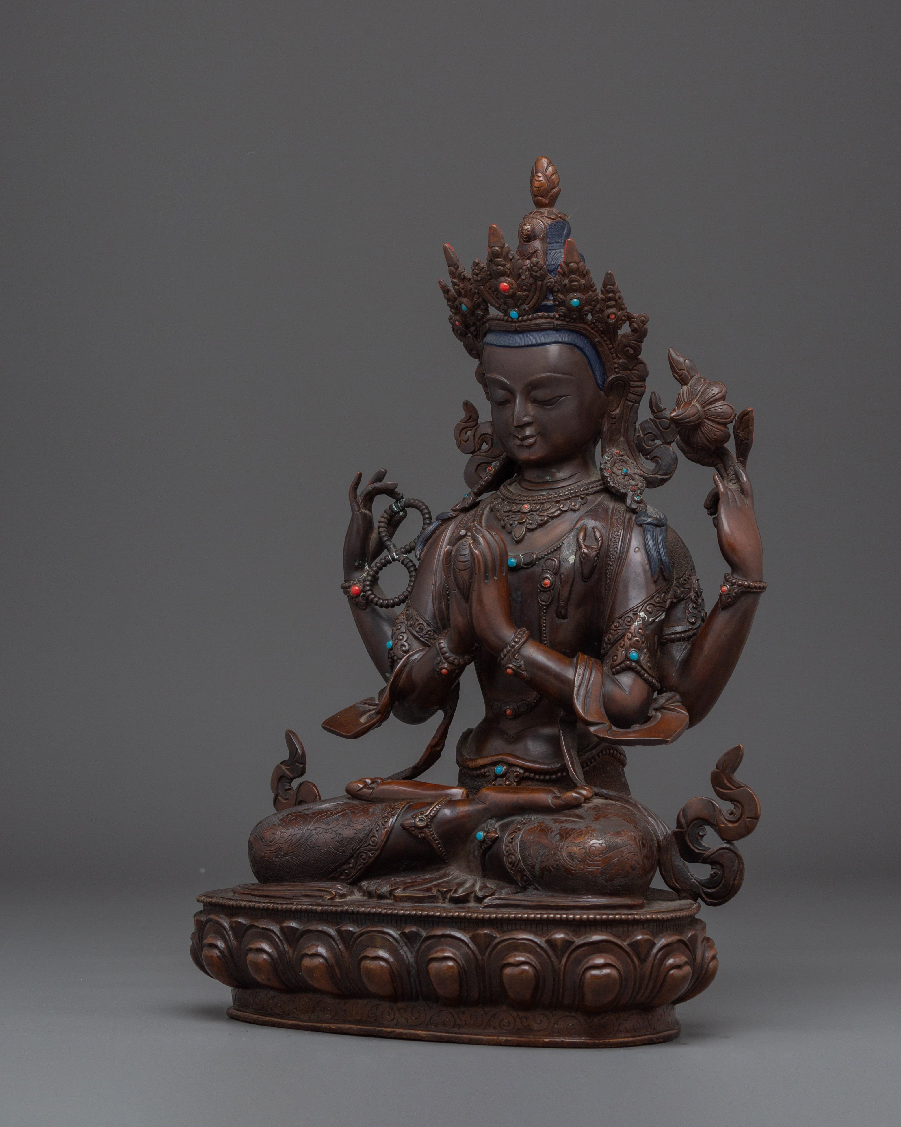 Chenrezig Sculpture: The Protector of All Sentient Beings
