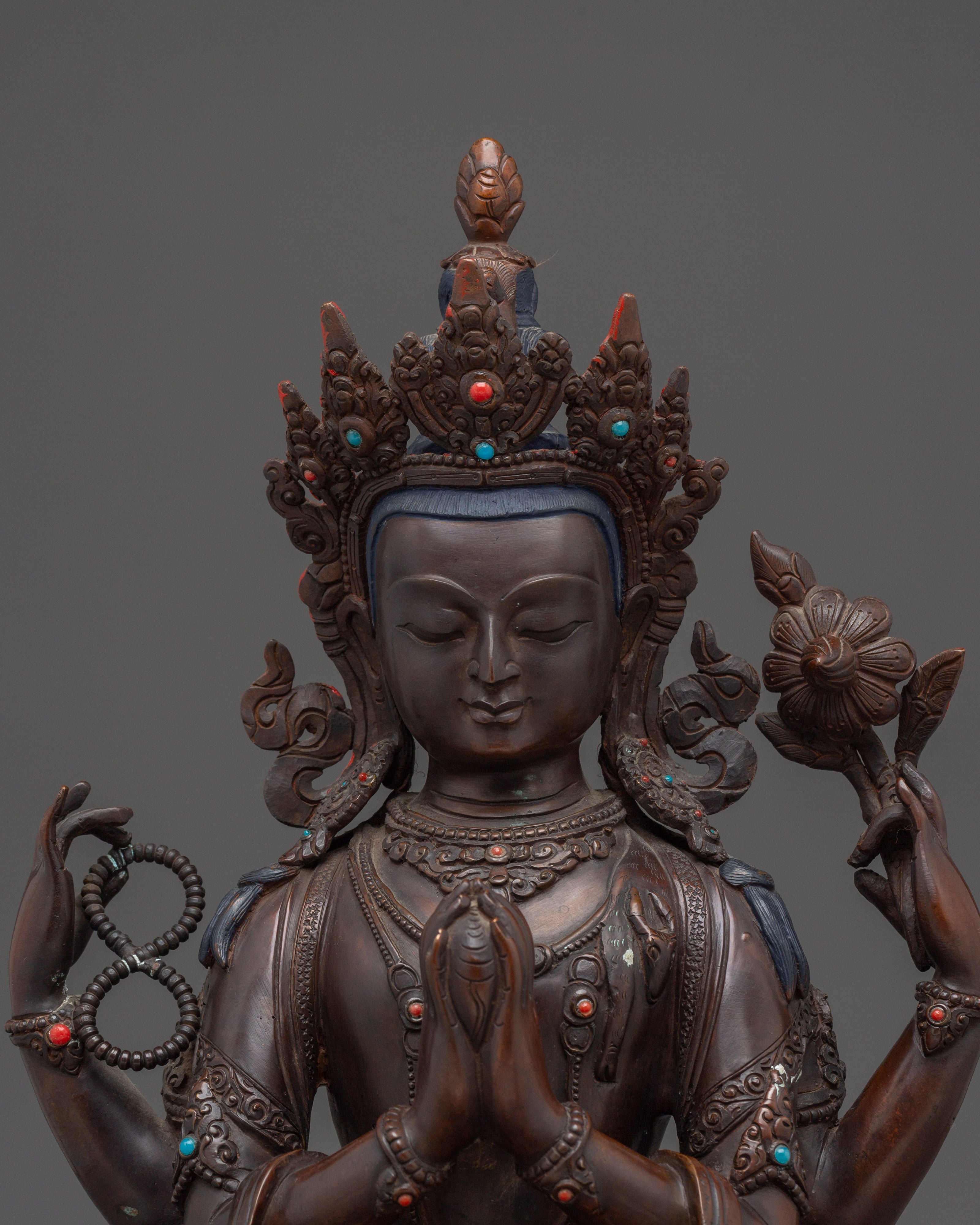 Chenrezig Sculpture: The Protector of All Sentient Beings