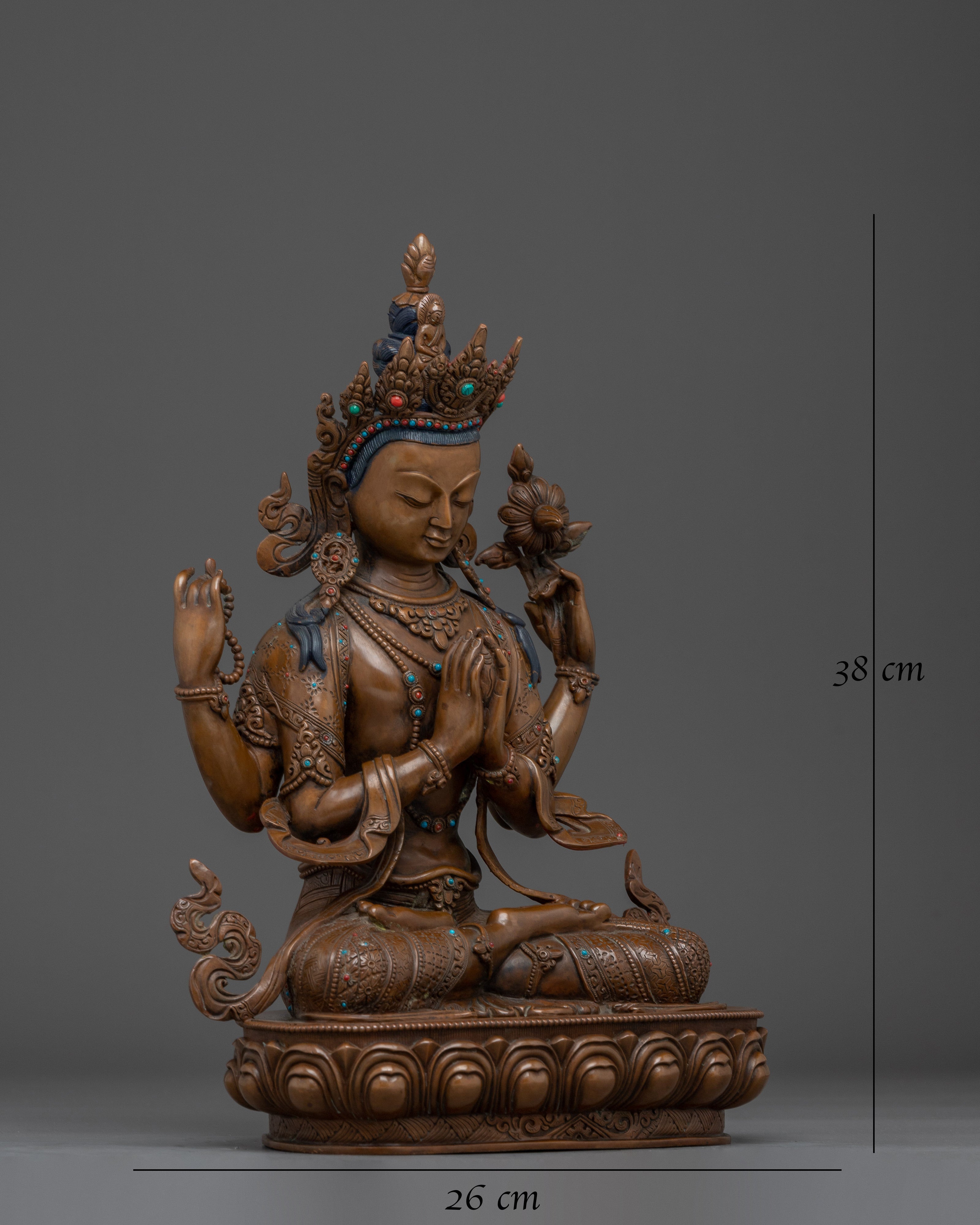 Chenrezig Figurine: Guardian of Love and Compassion