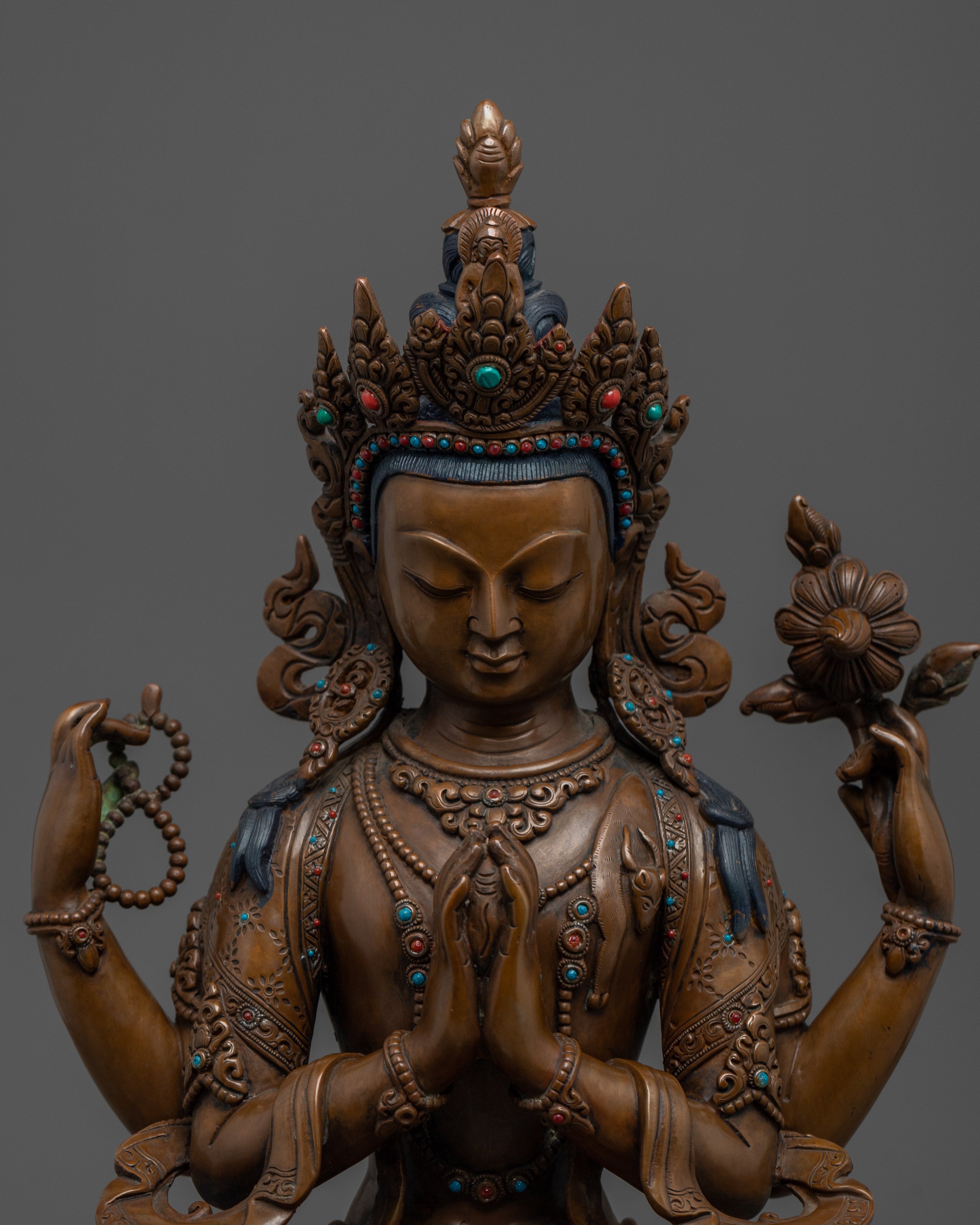 Chenrezig Figurine: Guardian of Love and Compassion