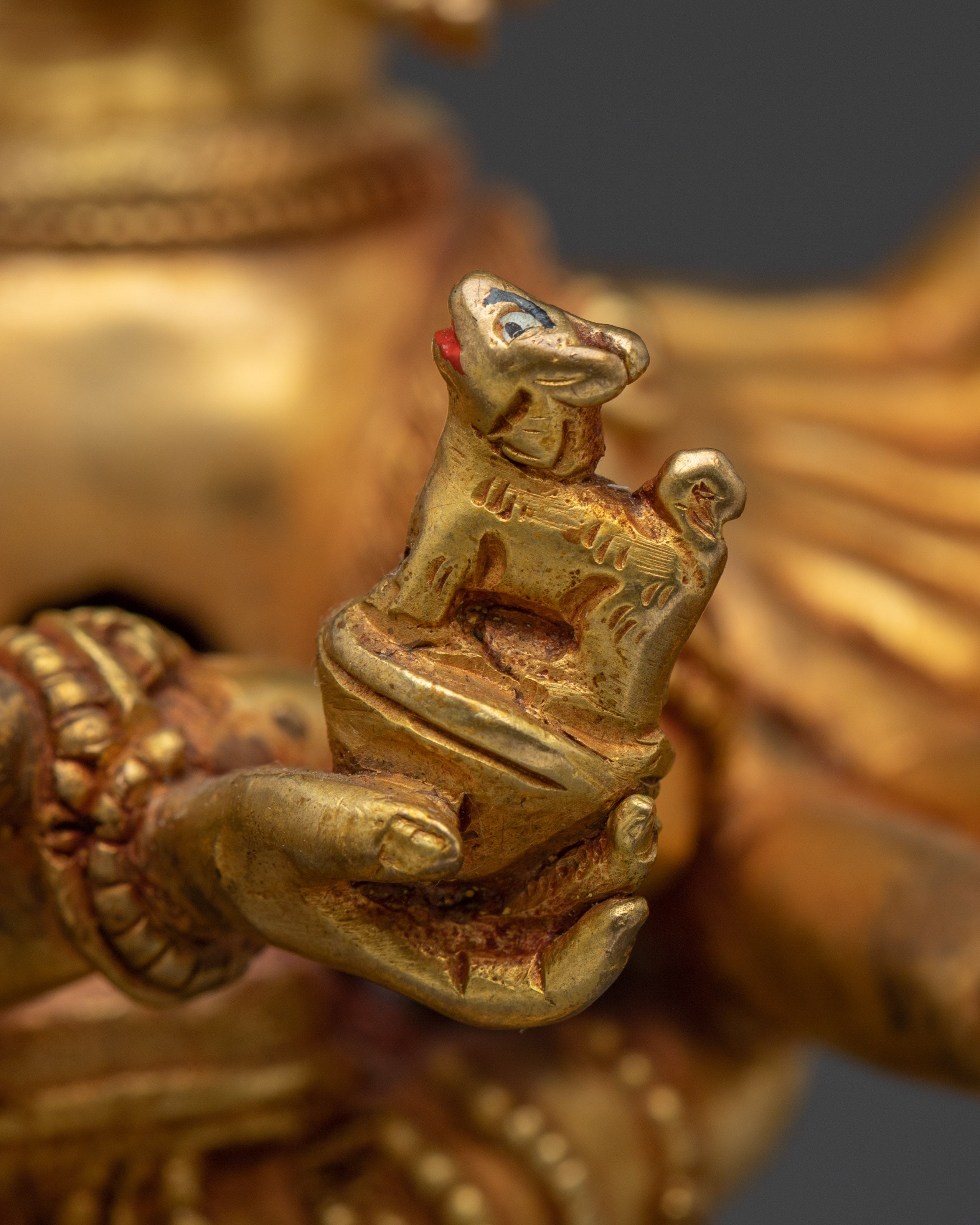 Sacred Hevajra Statue | Handcrafted Gold Gilded Icon
