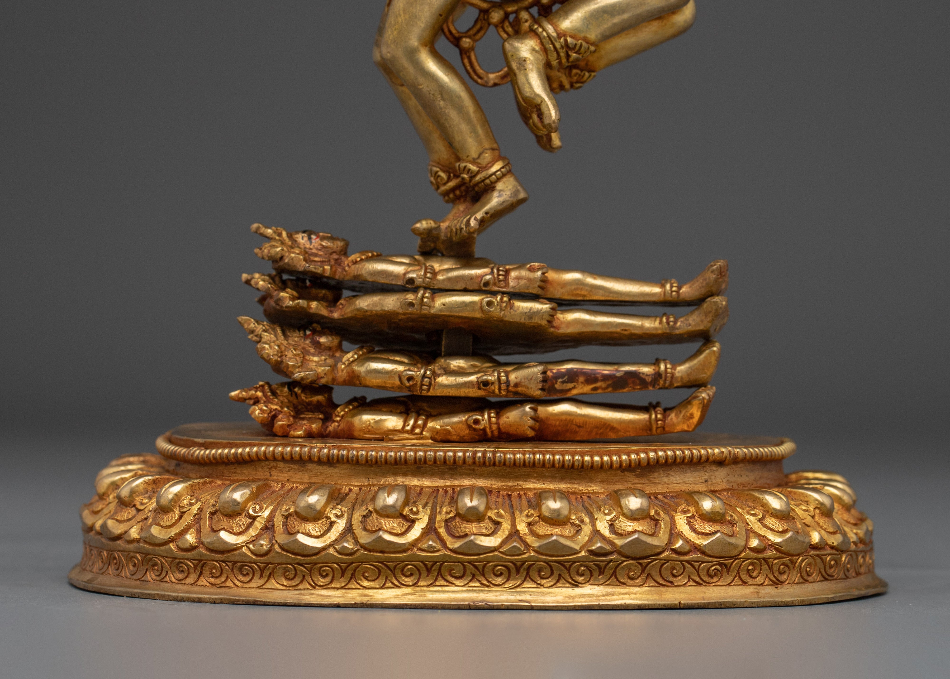 Sacred Hevajra Statue | Handcrafted Gold Gilded Icon