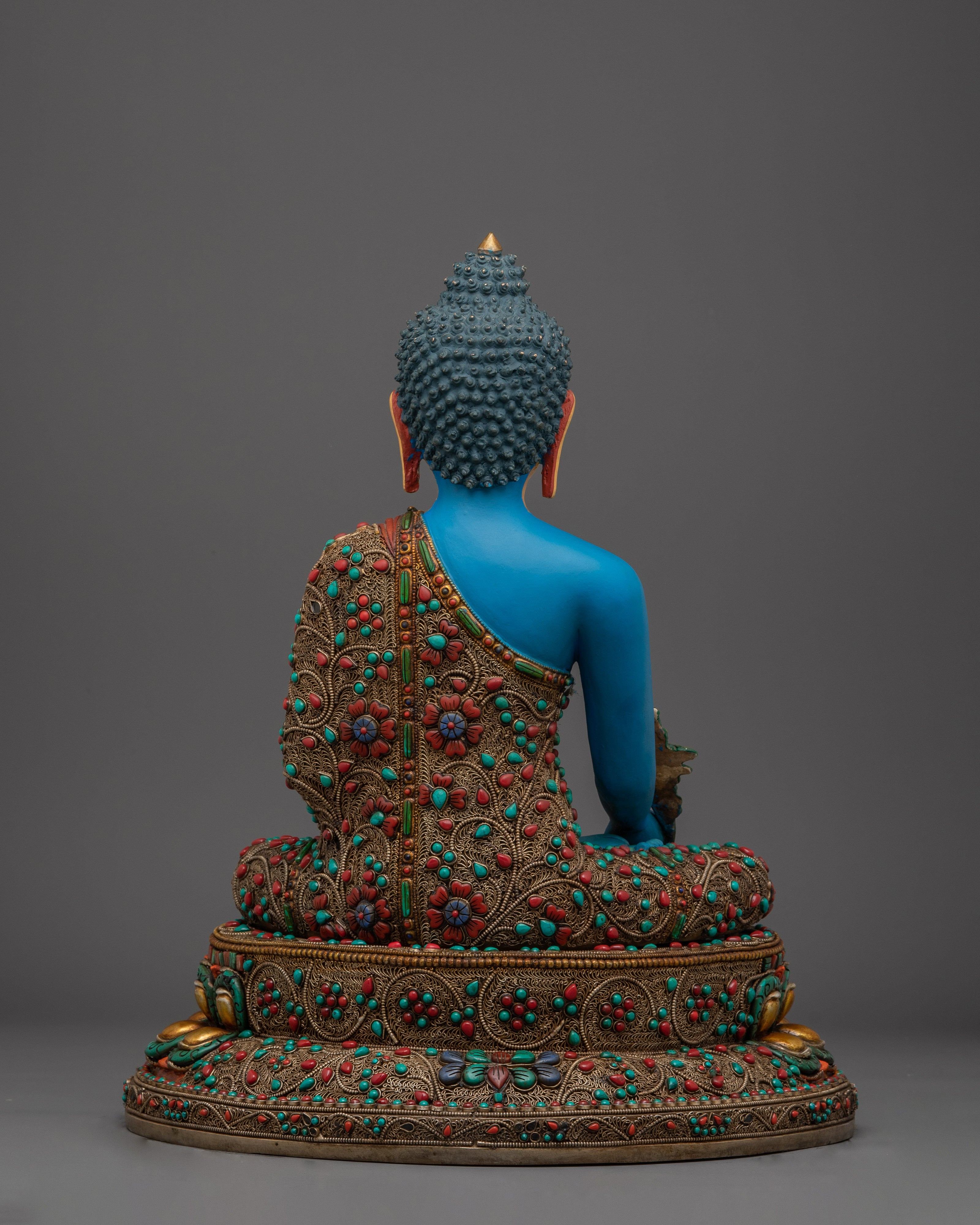 Medicine Buddha Copper Healing Deity | Statue for Spiritual Healing