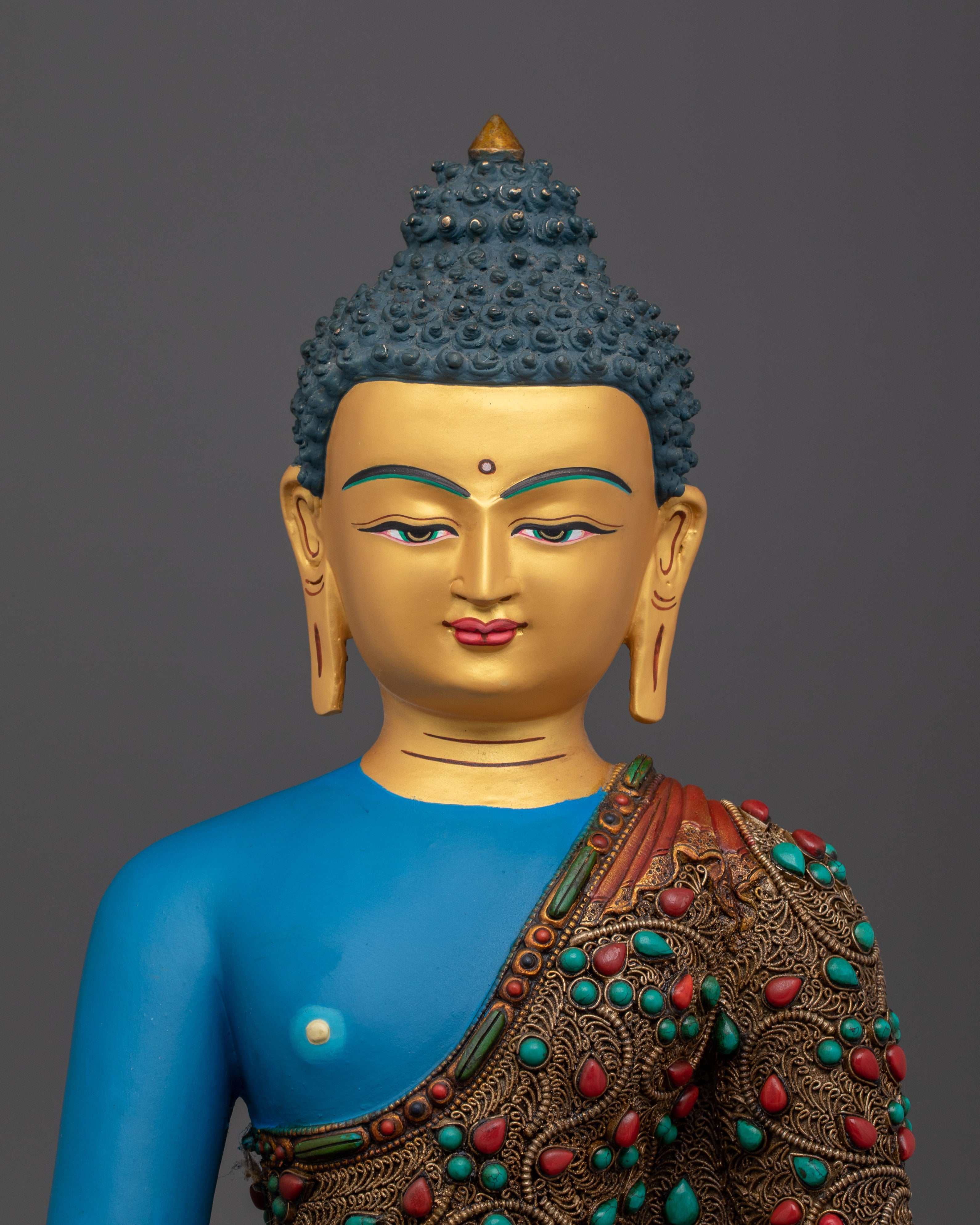 Medicine Buddha Copper Healing Deity | Statue for Spiritual Healing