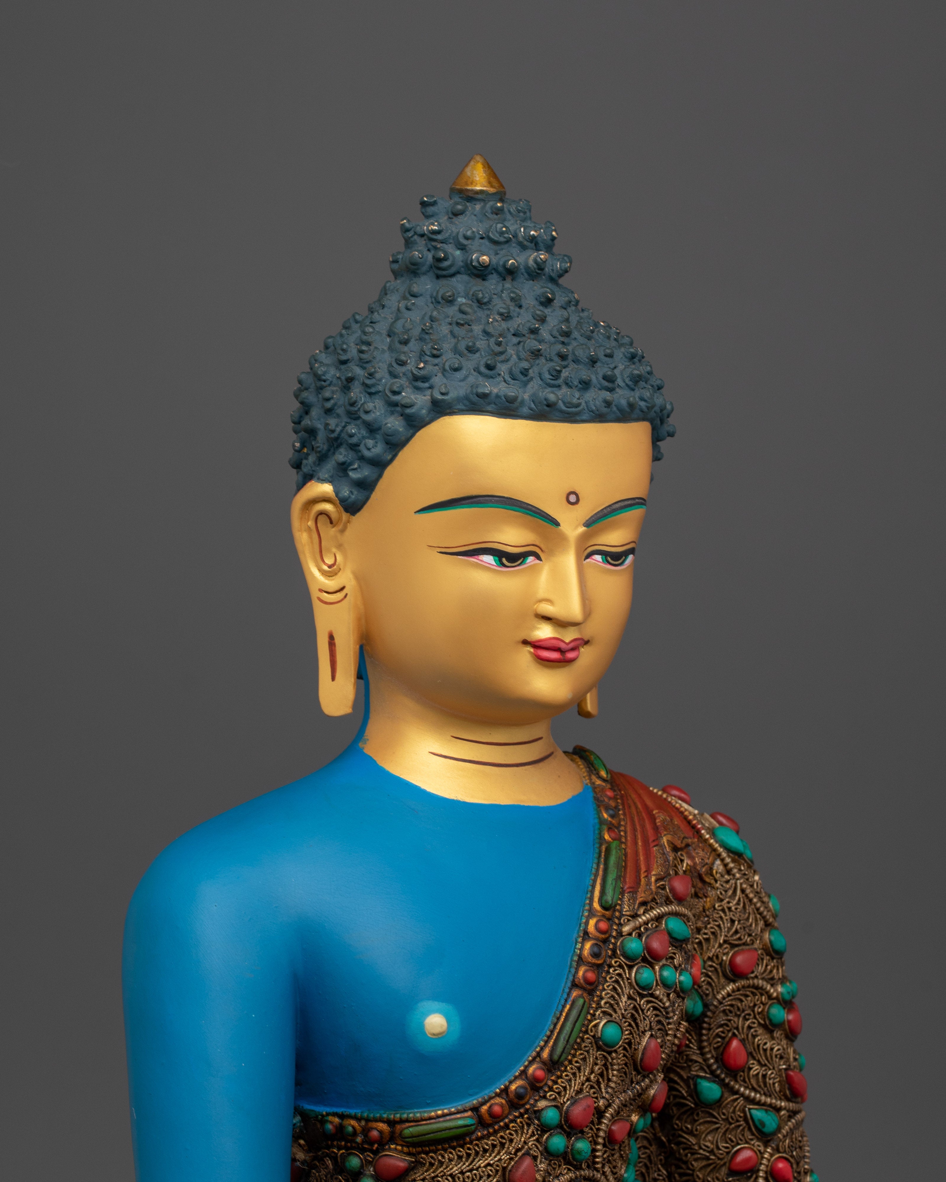 Medicine Buddha Copper Healing Deity | Statue for Spiritual Healing