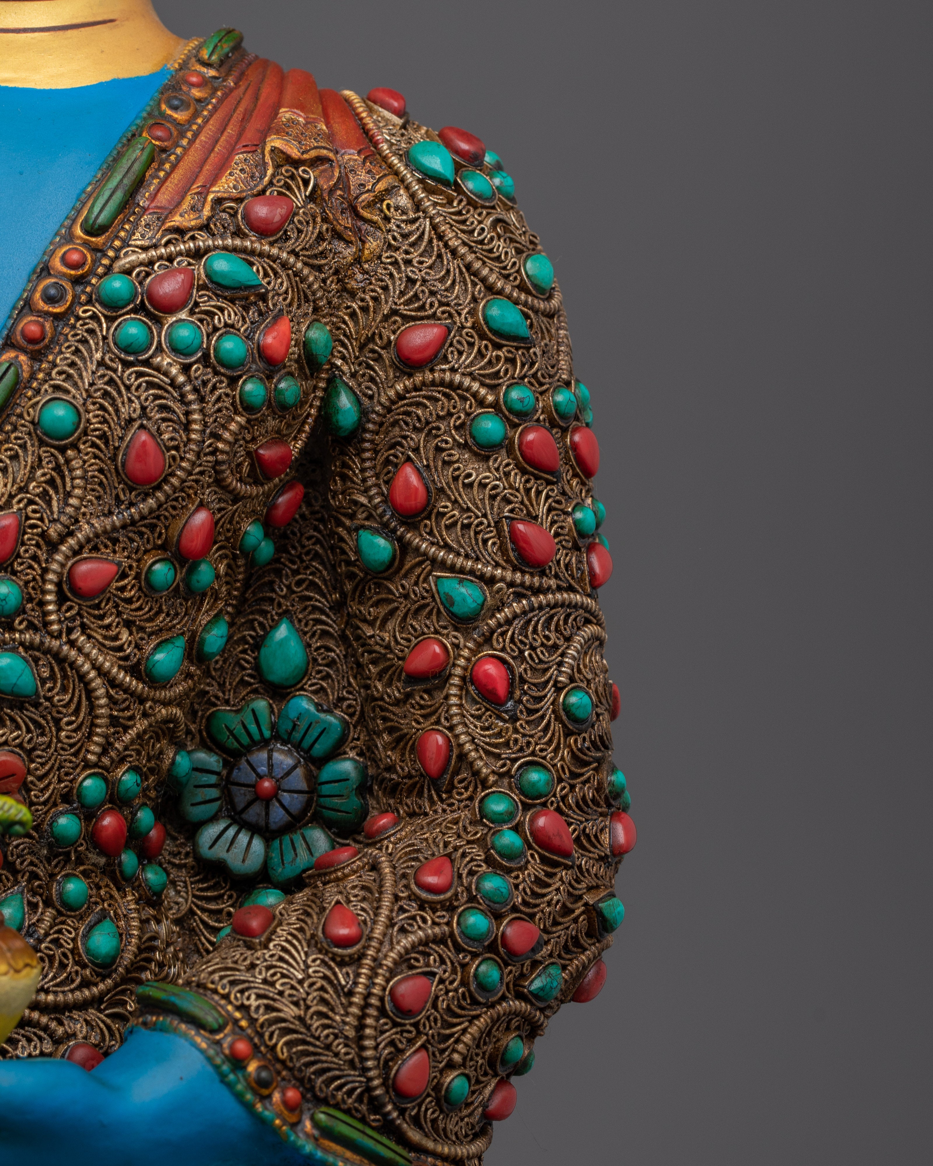 Medicine Buddha Copper Healing Deity | Statue for Spiritual Healing