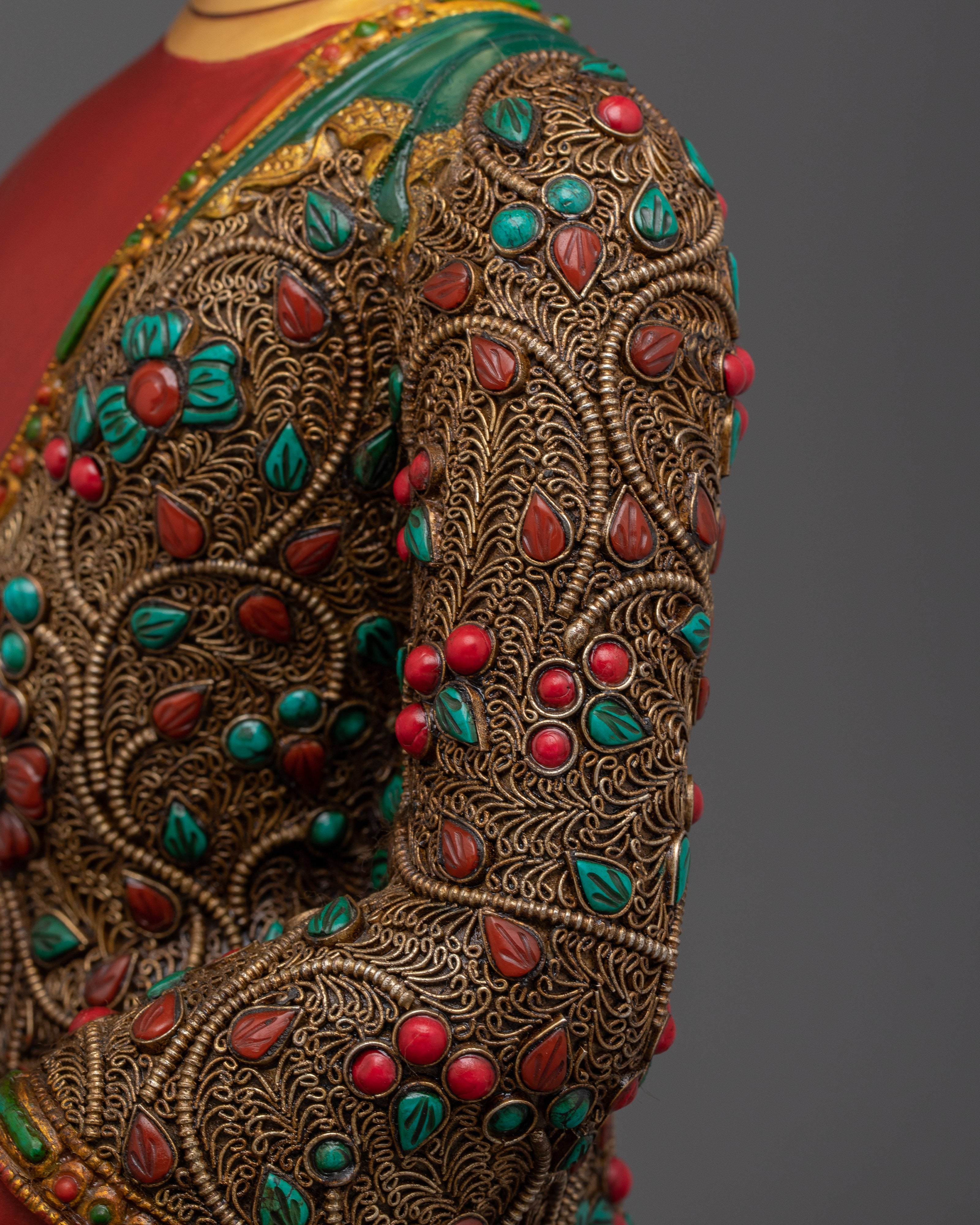 Amitabha Buddha Art in Copper | Sculpture for Shrine or Meditation