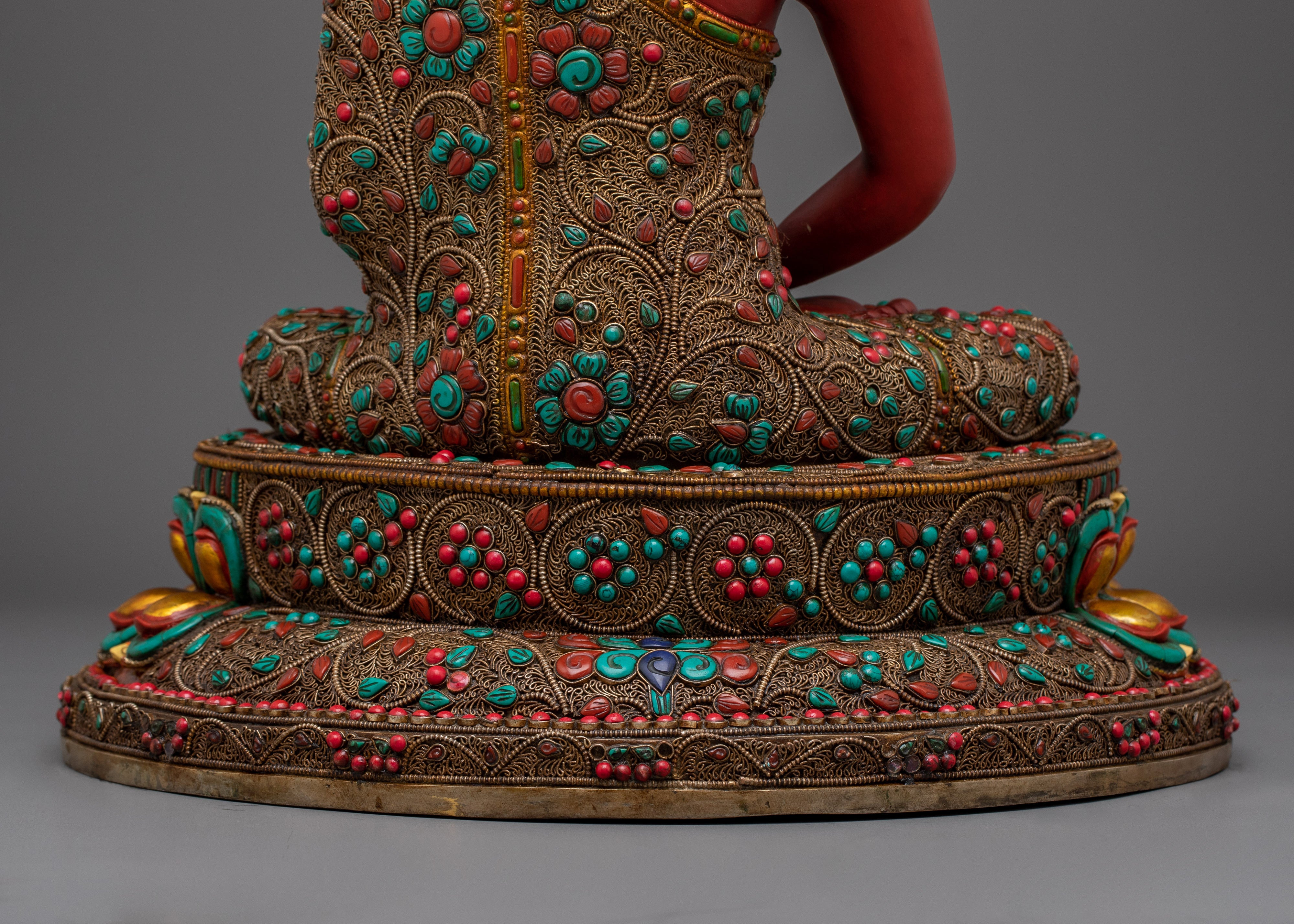 Amitabha Buddha Art in Copper | Sculpture for Shrine or Meditation